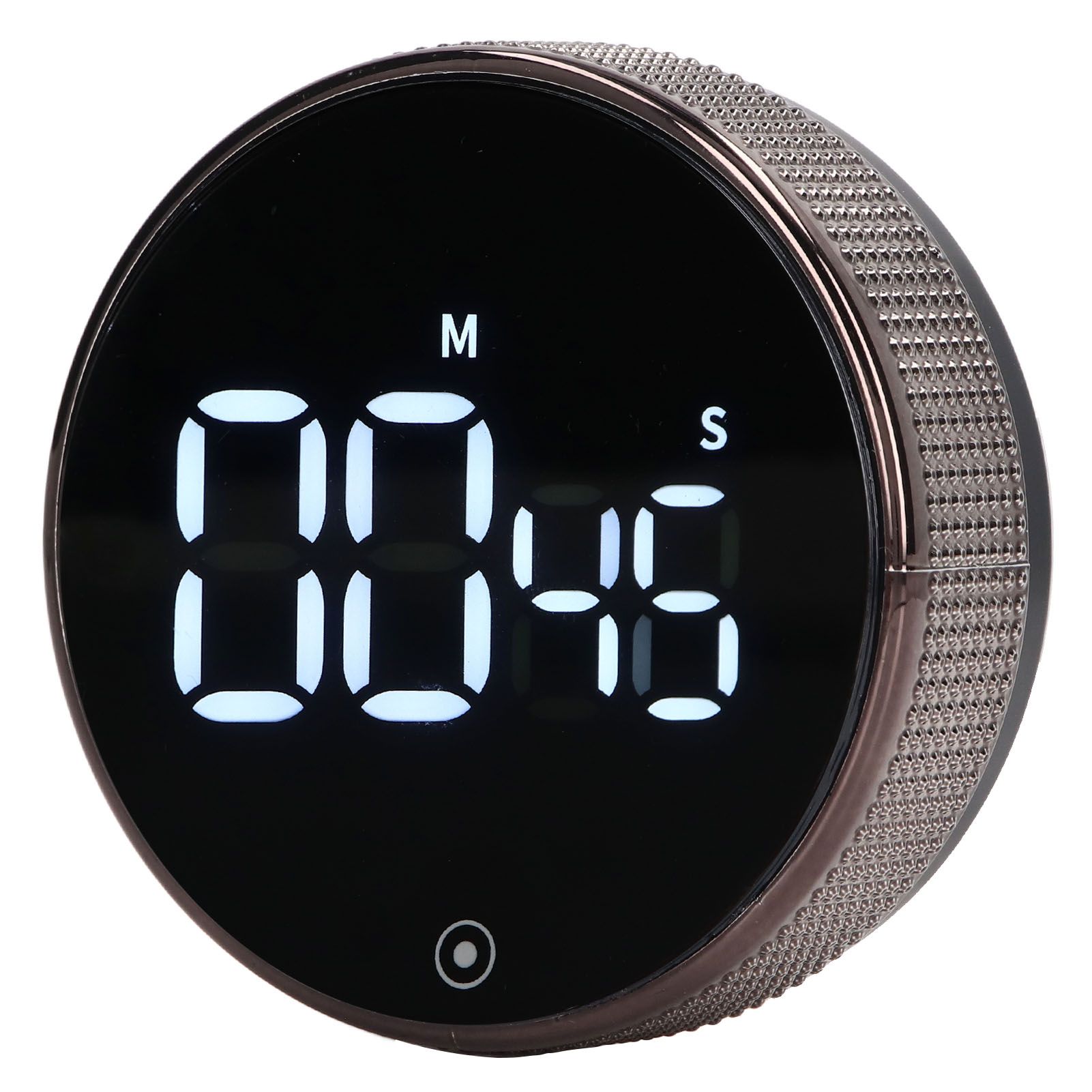 Kitchen Timer Rotating Silent Magnetic Suction Kids Study Timer LED Countdown Timer Black - Image 6