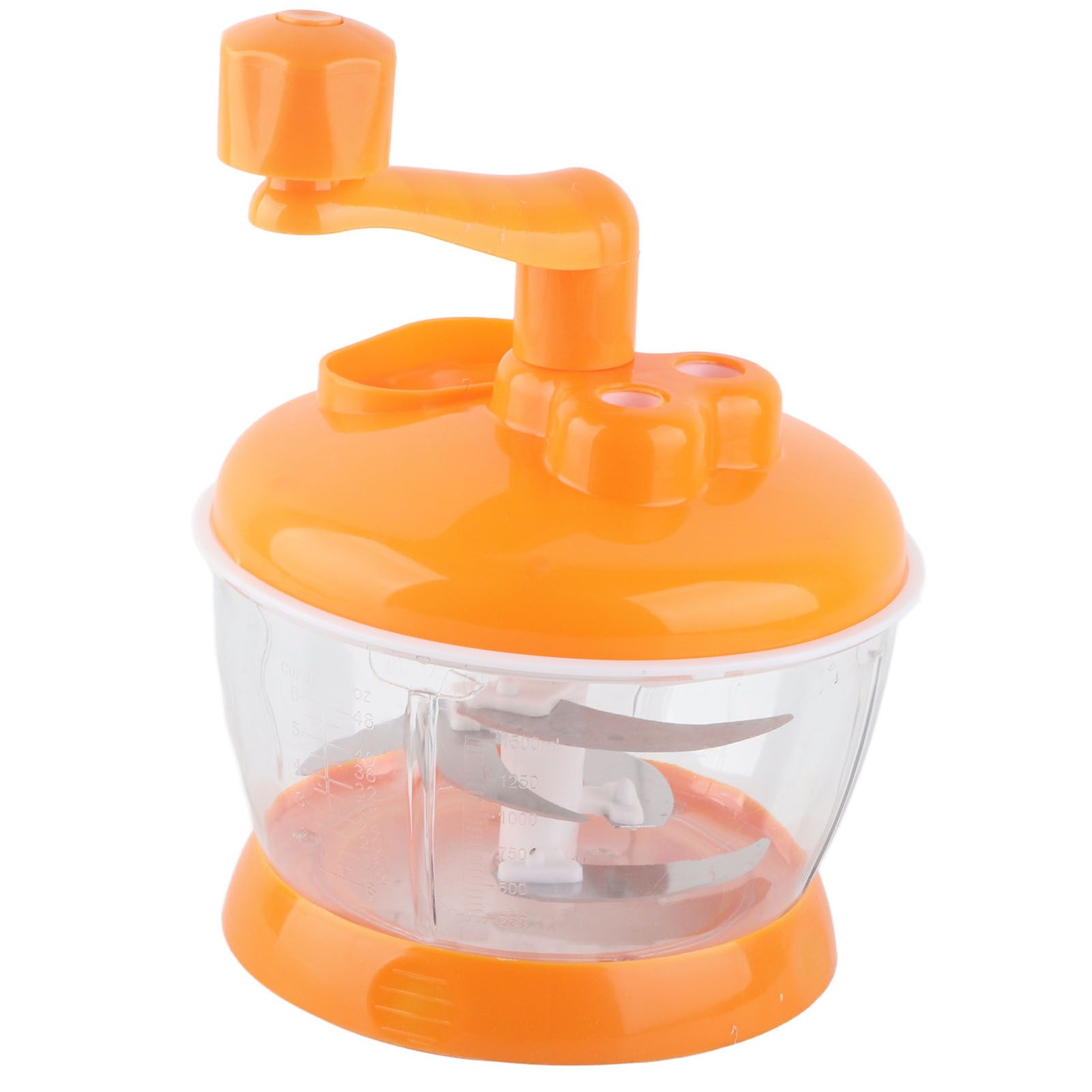 Manual Vegetable Grinder PP Stainless Steel Food Grade Compact Portable Food Vegetable Grinder for Kitchen Restaurant 6 Blades - Image 4
