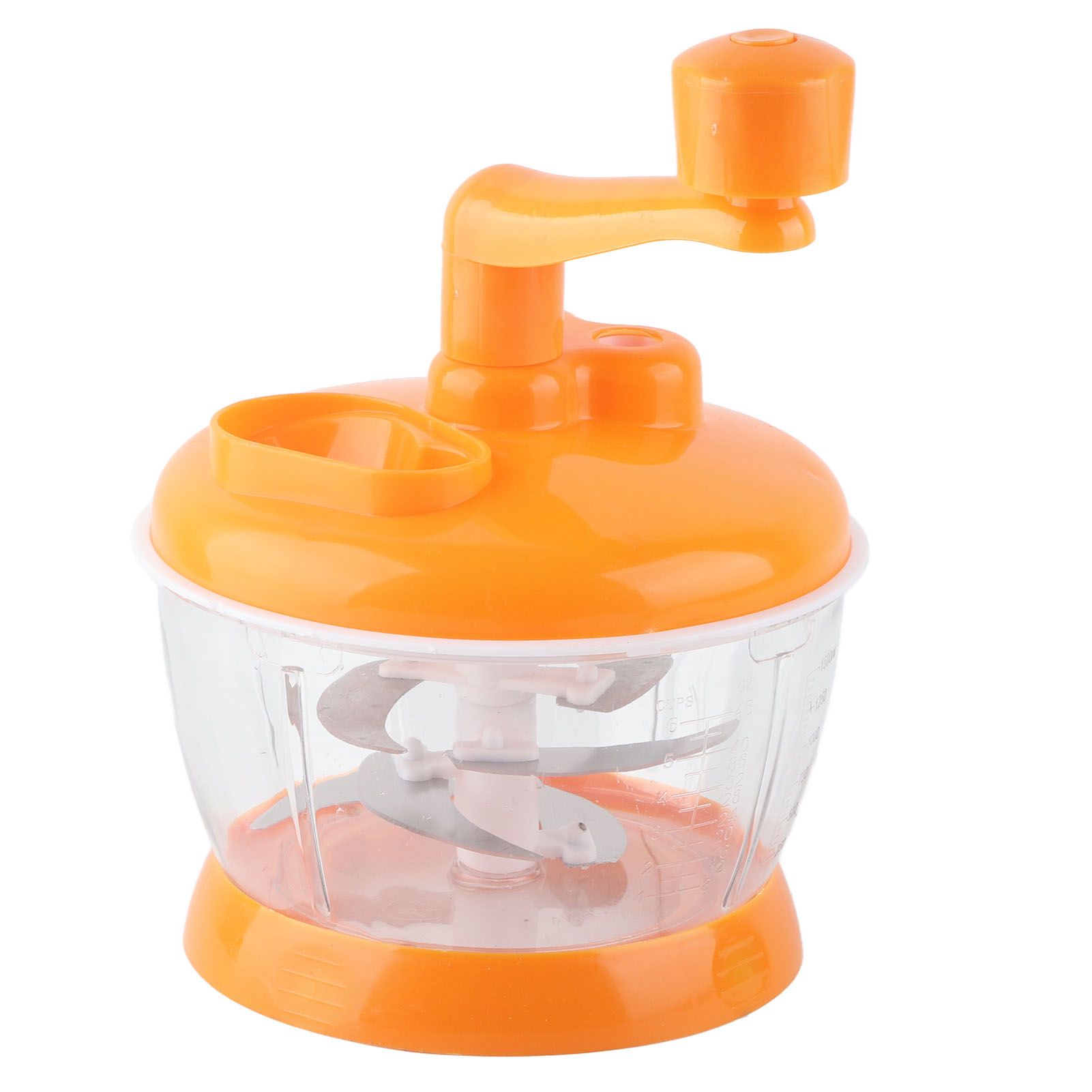 Manual Vegetable Grinder PP Stainless Steel Food Grade Compact Portable Food Vegetable Grinder for Kitchen Restaurant 6 Blades - Image 5