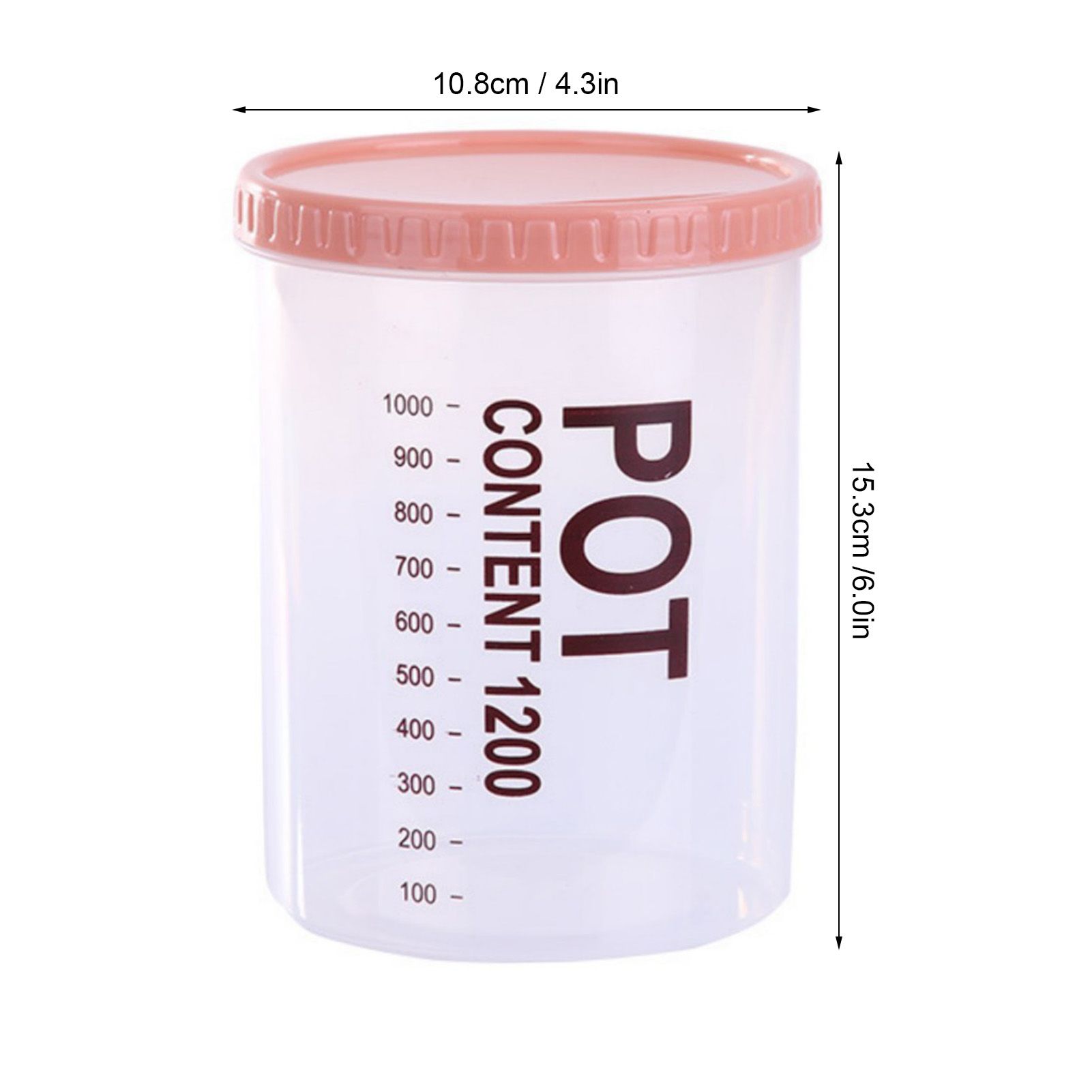 Storage Jars Plastic Material Stackable Transparent Body Large Capacity Rotatable Sealing Cover Airtight Jars with Lids Large Color Random - Image 2