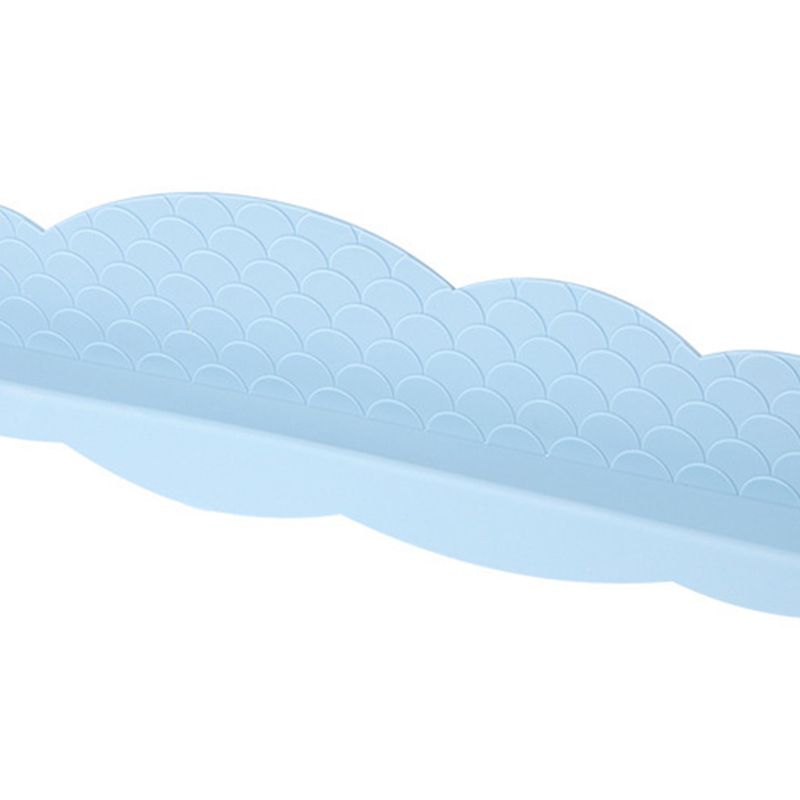 Kitchen Sink Water Splashing Guard Silicone Water Splatter Guard with Suction Cup for Dishes Washing Light Blue Clouds - Image 4
