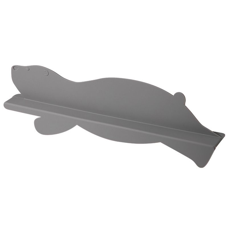 Kitchen Sink Water Splashing Guard Silicone Water Splatter Guard with Suction Cup for Dishes Washing Grey Bear - Image 1