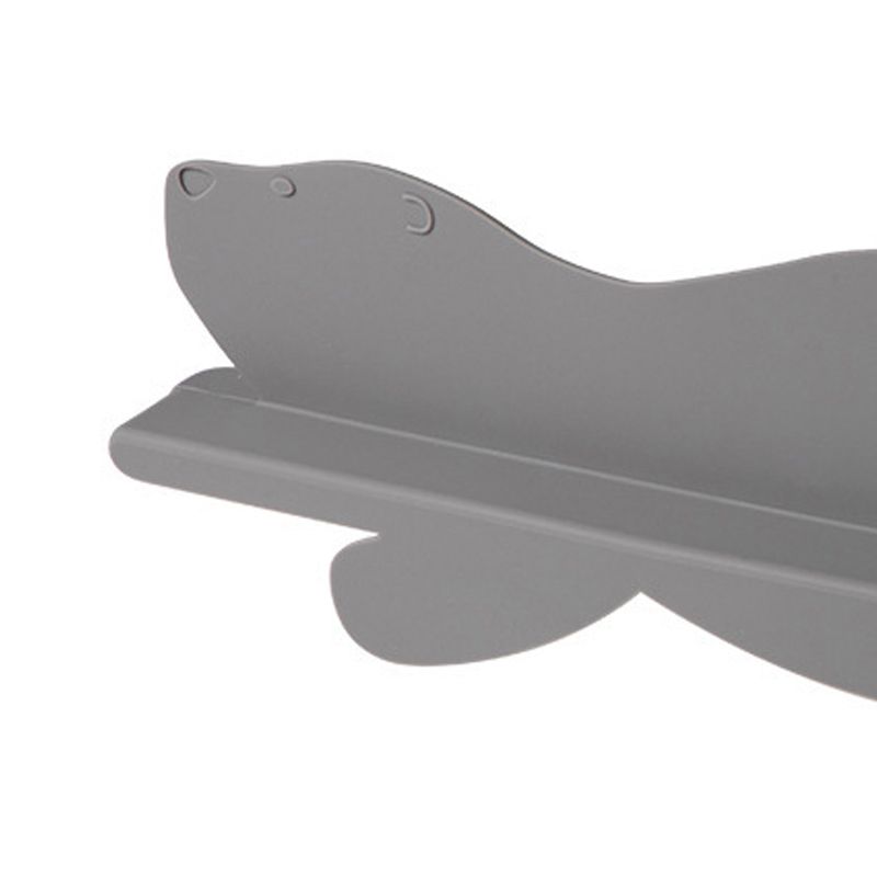 Kitchen Sink Water Splashing Guard Silicone Water Splatter Guard with Suction Cup for Dishes Washing Grey Bear - Image 2