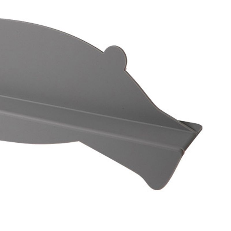 Kitchen Sink Water Splashing Guard Silicone Water Splatter Guard with Suction Cup for Dishes Washing Grey Bear - Image 3
