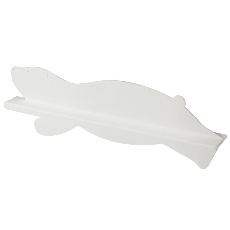 Kitchen Sink Water Splashing Guard Silicone Water Splatter Guard with Suction Cup for Dishes Washing White Bear - Image 1