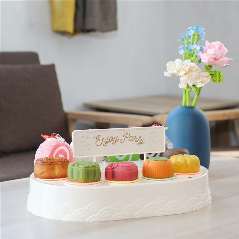 Rotating Cupcakes Machine Automatic Rotating Display Table Swing Tray for Kids Birthday Party Gifts Dessert - Image 3