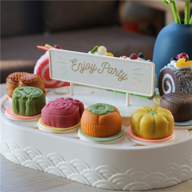 Rotating Cupcakes Machine Automatic Rotating Display Table Swing Tray for Kids Birthday Party Gifts Dessert - Image 4