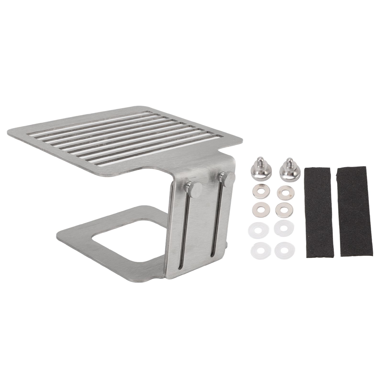 Coffee Machine Scale Rack Stainless Steel Height Adjustable Strong Weighing Rack Silver - Image 1