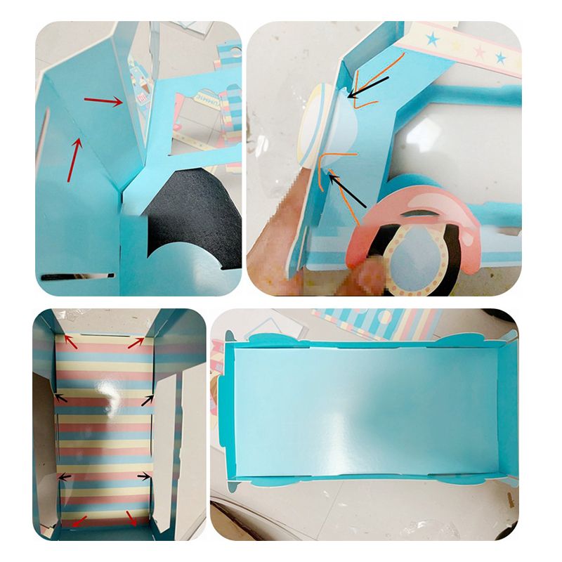 Cartoon Car Cake Stand Dessert Table DIY Disposable Paper Wedding Birthday Party Decoration 37x20x34 - Image 5