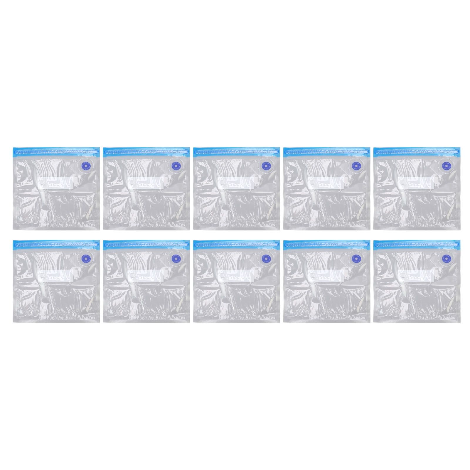 10pcs Food Vacuum Bag 22x21cm Household Thickened Transparent Food Grade Vacuum Sealer Bag for Kitchen - Image 1