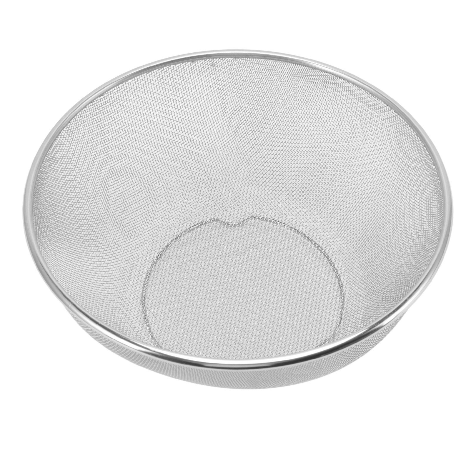 Stainless Steel Strainer Colander Fast Drainage 24CM Diameter Safe Food Grade Material Salad Bowl for Home Kitchen Mesh Screen - Image 2