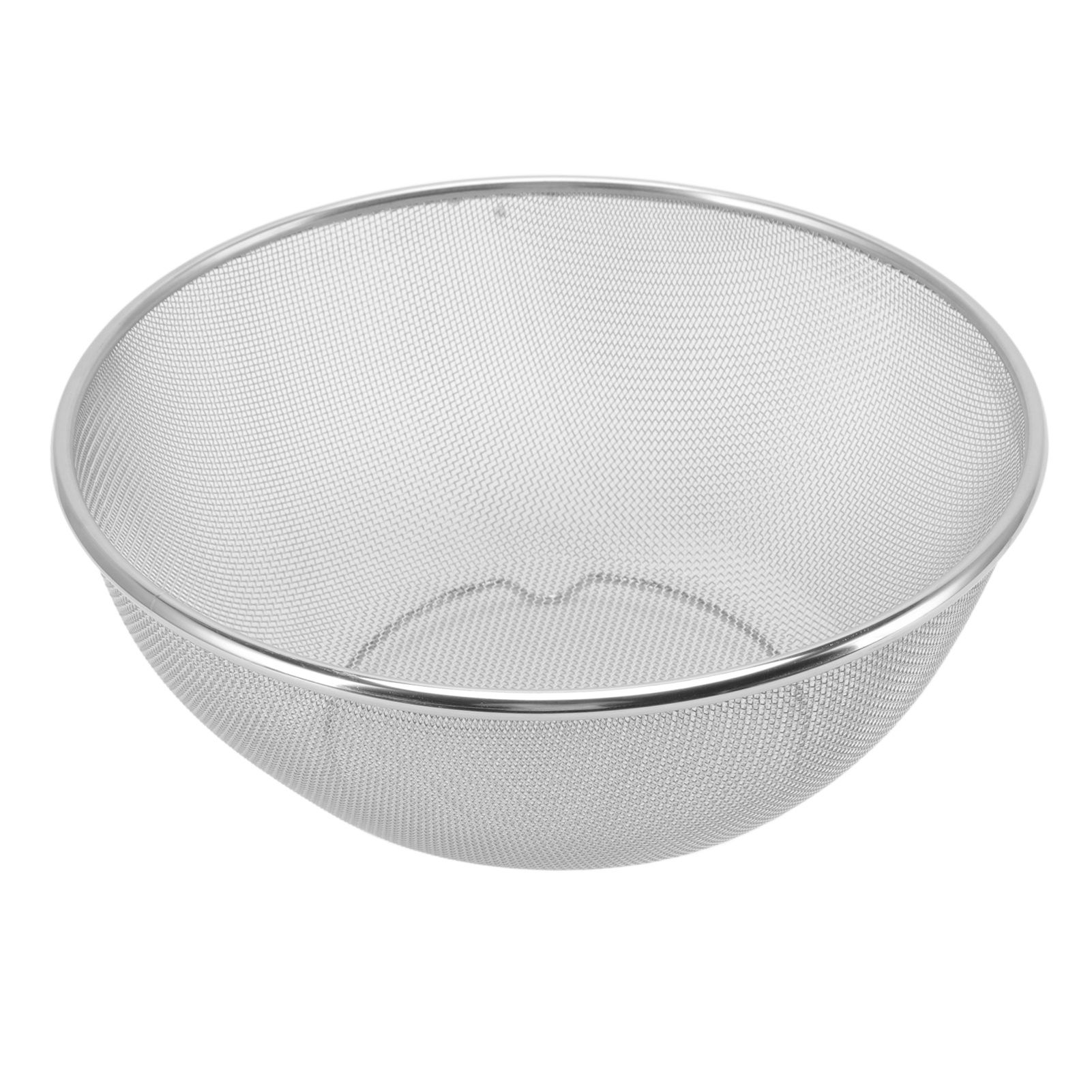 Stainless Steel Strainer Colander Fast Drainage 24CM Diameter Safe Food Grade Material Salad Bowl for Home Kitchen Mesh Screen - Image 3