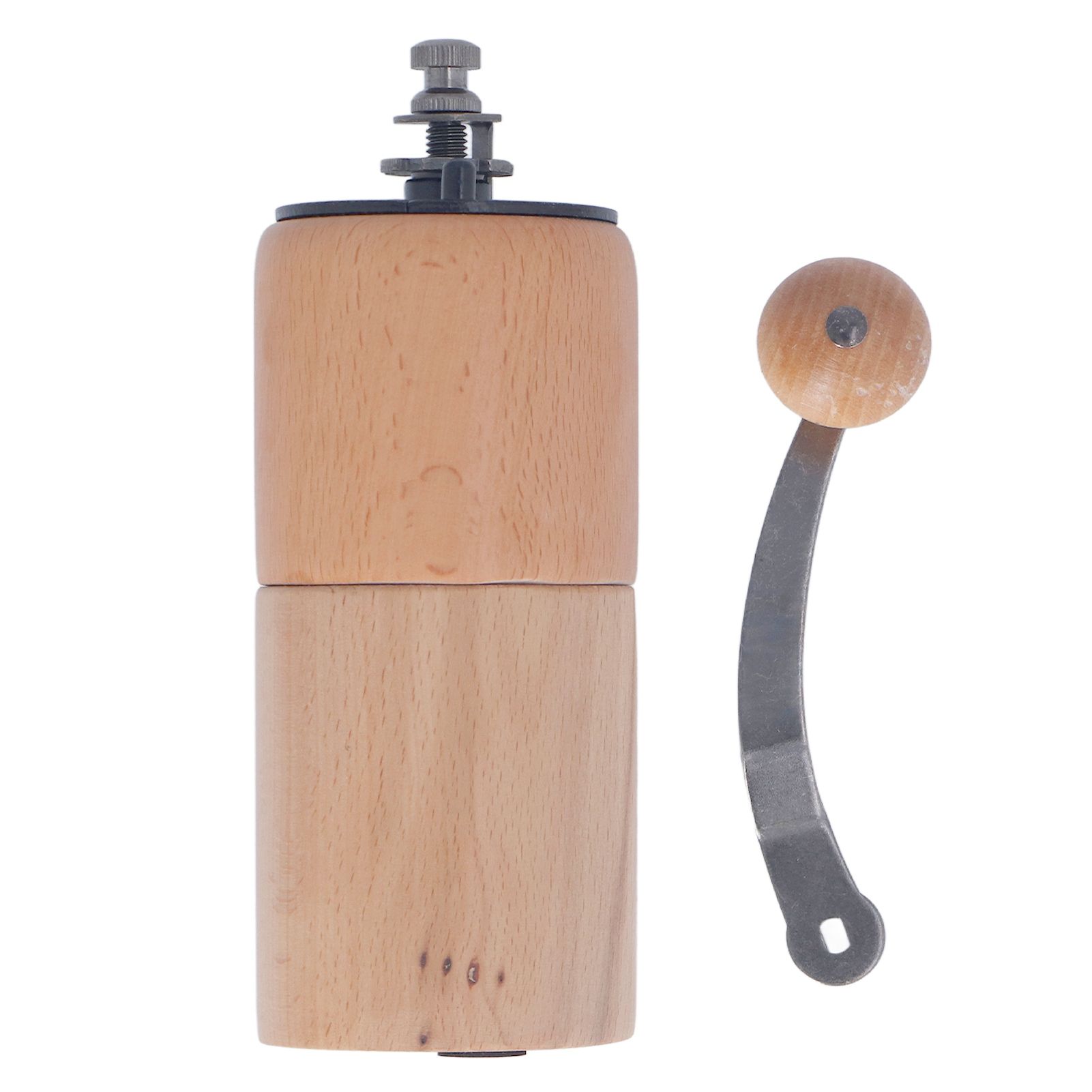 Manual Coffee Grinder Adjustable Coarseness Quiet Portable Wooden Hand Crank Coffee Mill for Home Cafe L - Image 1