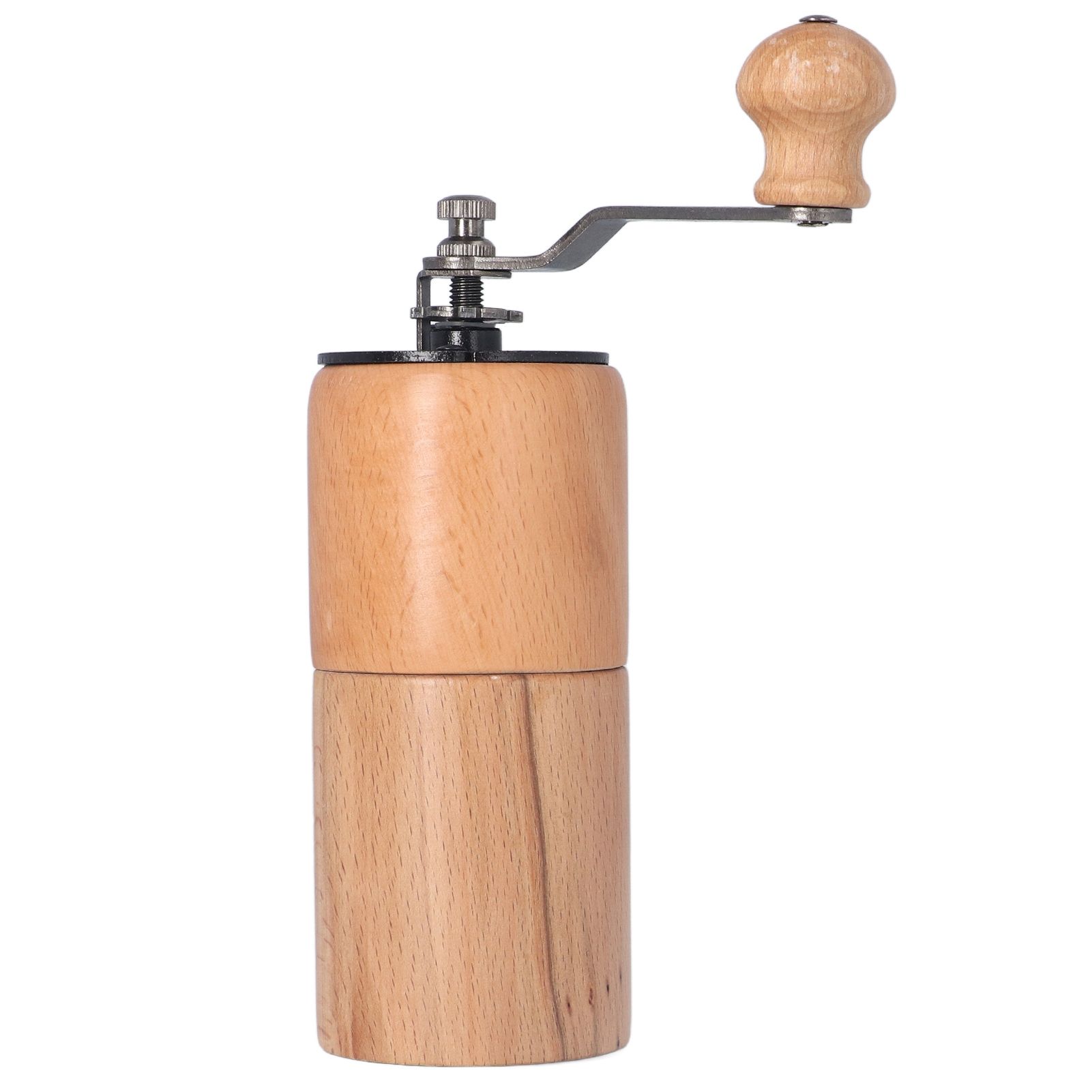 Manual Coffee Grinder Adjustable Coarseness Quiet Portable Wooden Hand Crank Coffee Mill for Home Cafe L - Image 2