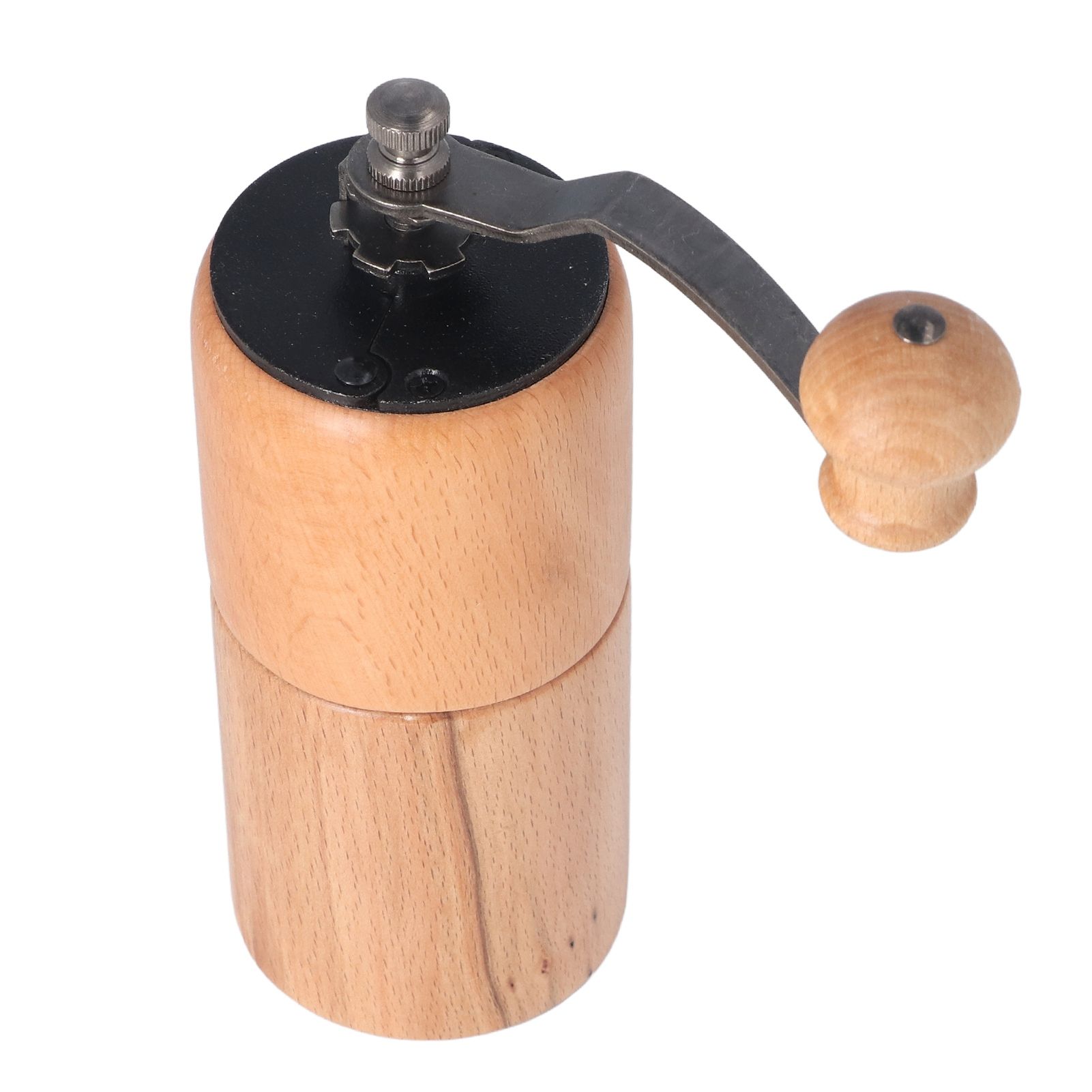 Manual Coffee Grinder Adjustable Coarseness Quiet Portable Wooden Hand Crank Coffee Mill for Home Cafe L - Image 3