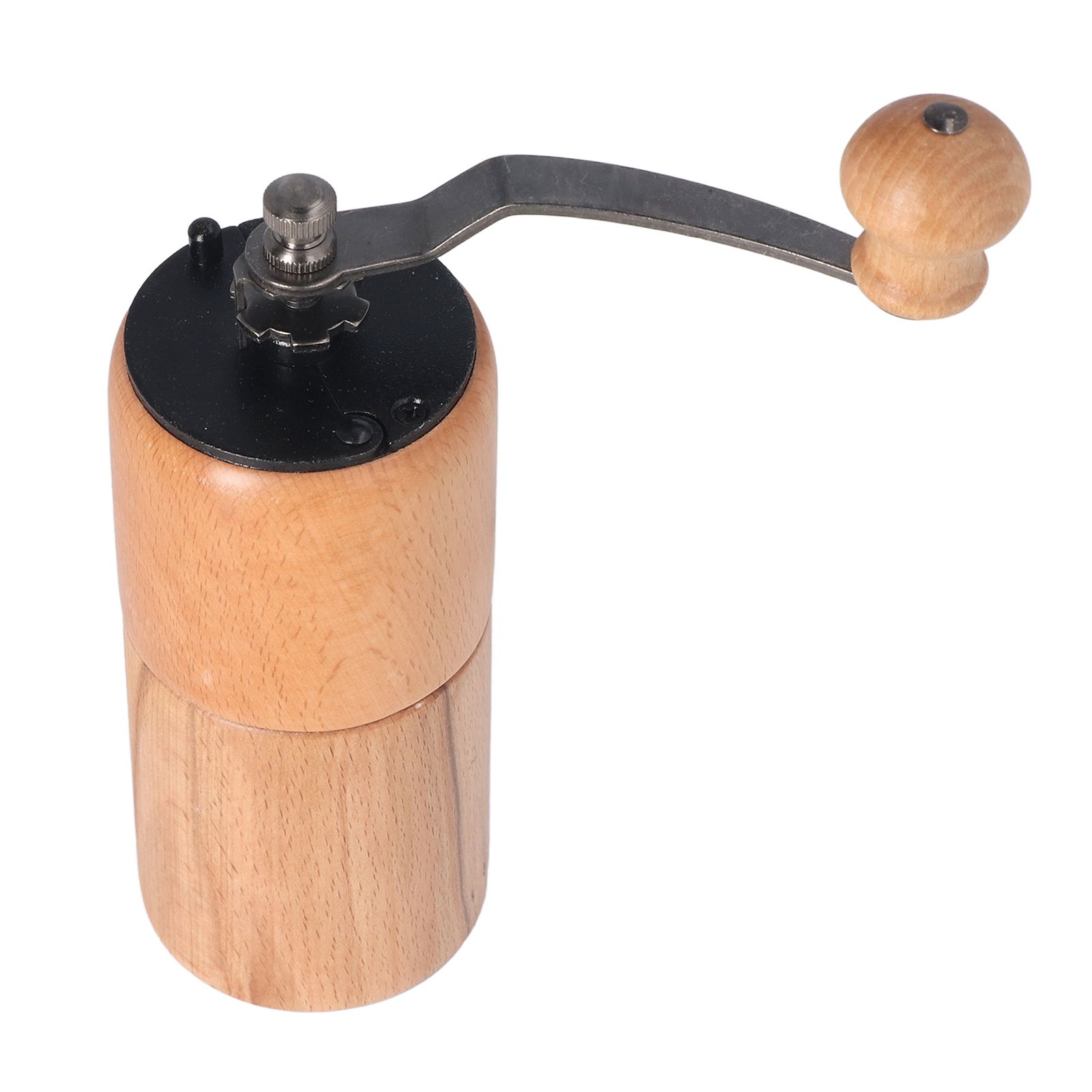 Manual Coffee Grinder Adjustable Coarseness Quiet Portable Wooden Hand Crank Coffee Mill for Home Cafe L - Image 4