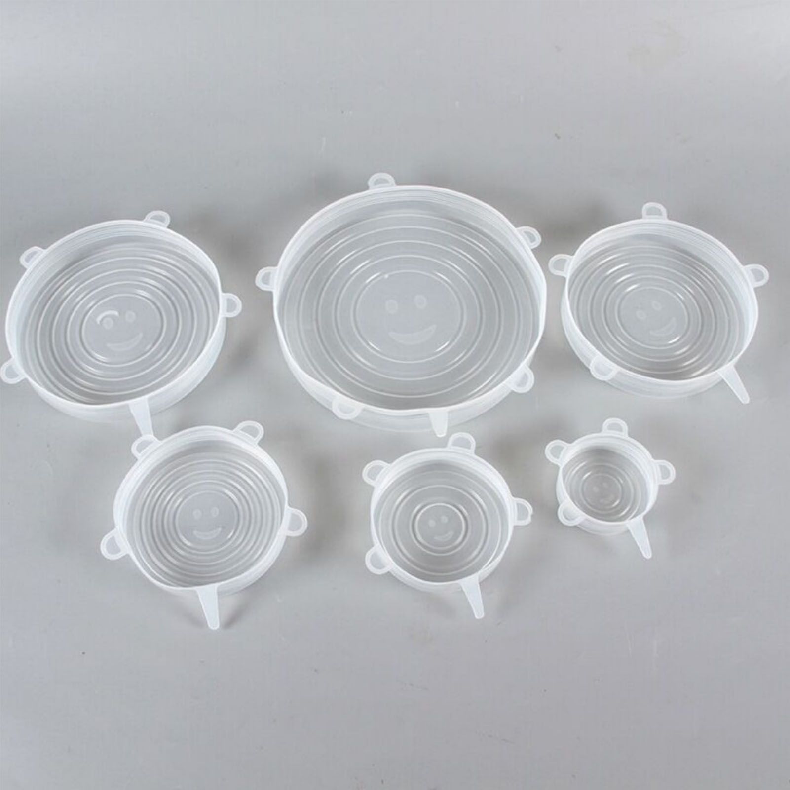 6 Pcs Silicone Stretch Lids High Temperature Resistance Round Reusable Silicone Lids for Refrigerator Microwave Oven Silicone Cover 6 Pcs - Image 7