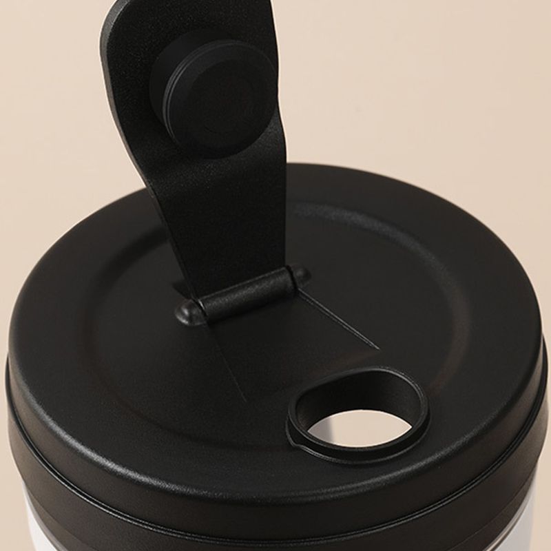 430ml Electric Mixing Mug Healthy 7000 RPM Rechargeable Self Stirring Mug with Silicone Handle for Protein Shakes Coffee Black - Image 2