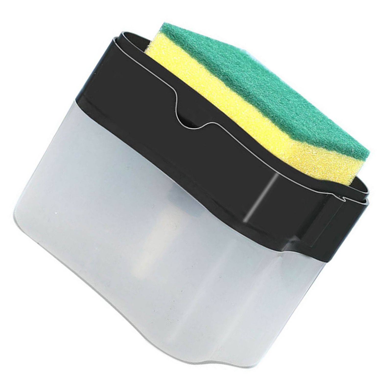 Dish Liquid Dispenser Durable Plastic Effort Saving Press Large Capacity Dish Detergent Dispenser for Kitchen Home Black - Image 5