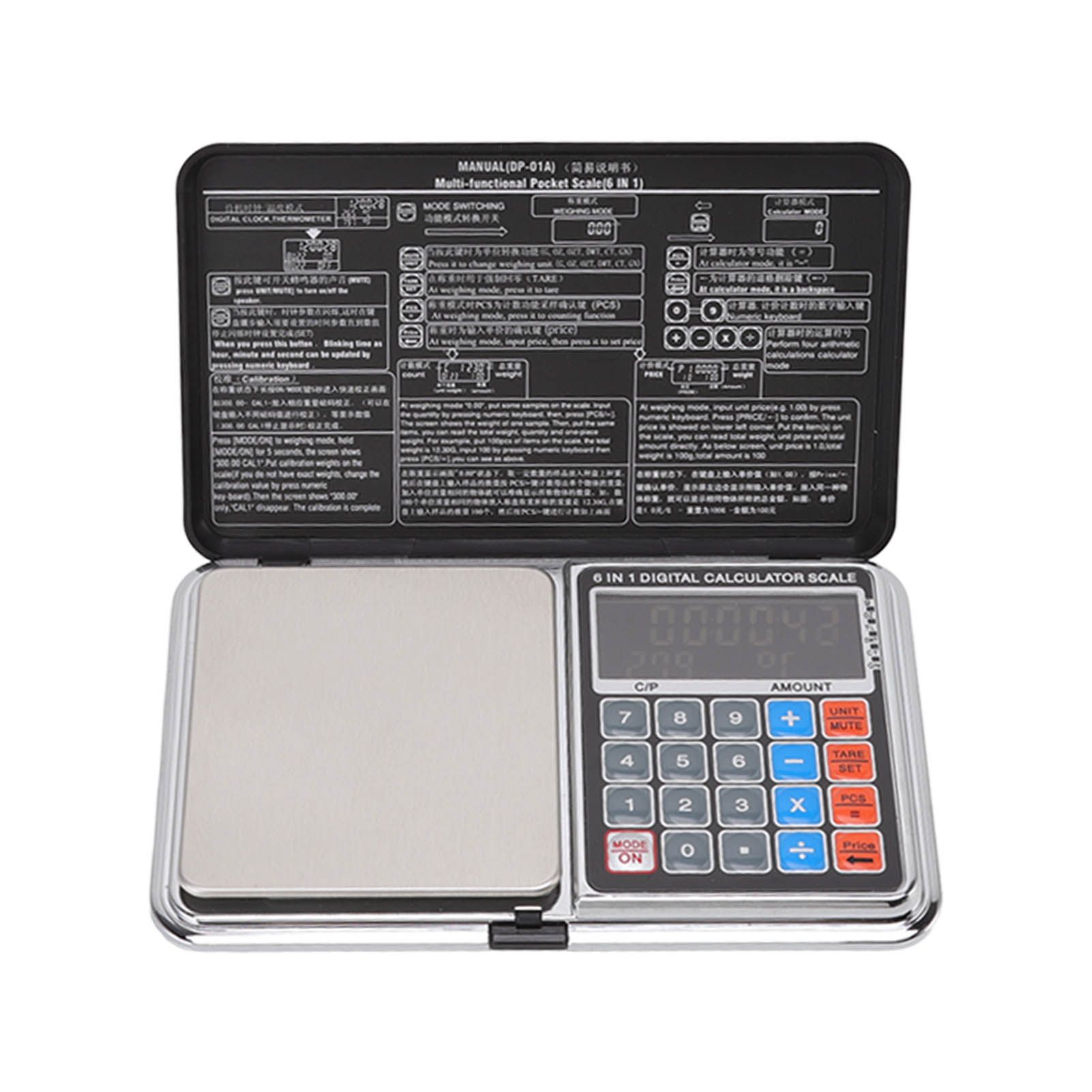 0.01/100G Digital Calculator Scale Kitchen Scale Baking Food Precise Scale with White Light Backlit Screen - Image 2