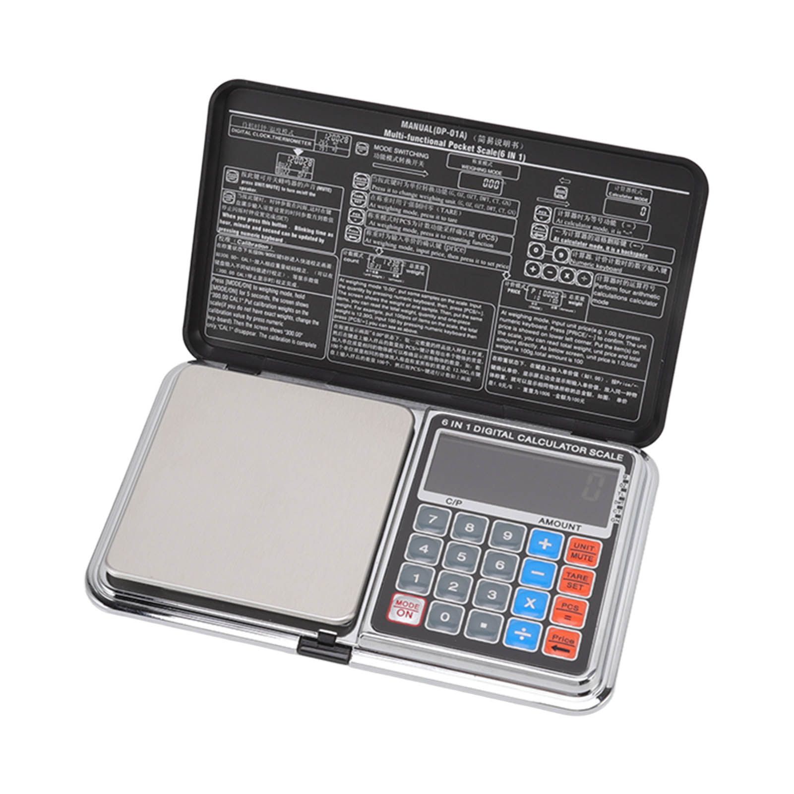 0.01/100G Digital Calculator Scale Kitchen Scale Baking Food Precise Scale with White Light Backlit Screen - Image 5