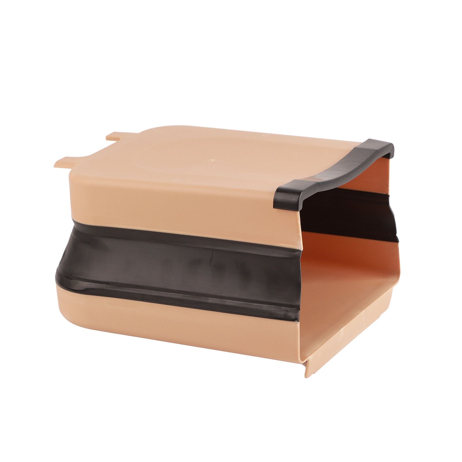 Collapsible Hanging Kitchen Waste Bin 9L Plastic Kitchen Folding Trash Can with Fixing Bracket for Bedroom Office Coffee - Image 7