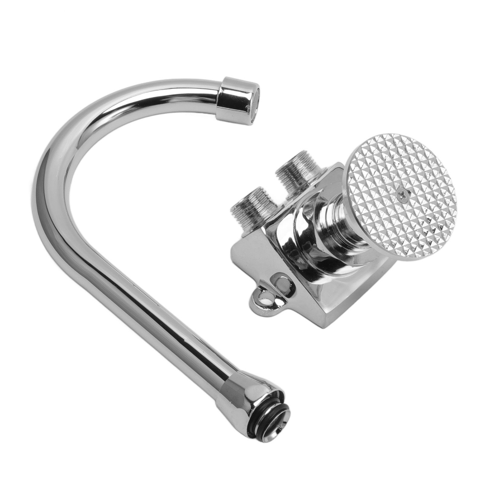 Foot Pedal Basin Faucet Kitchen Sink Foot Tap Floor Mounted Foot Pedal Faucet Set Double Outlet Water - Image 4