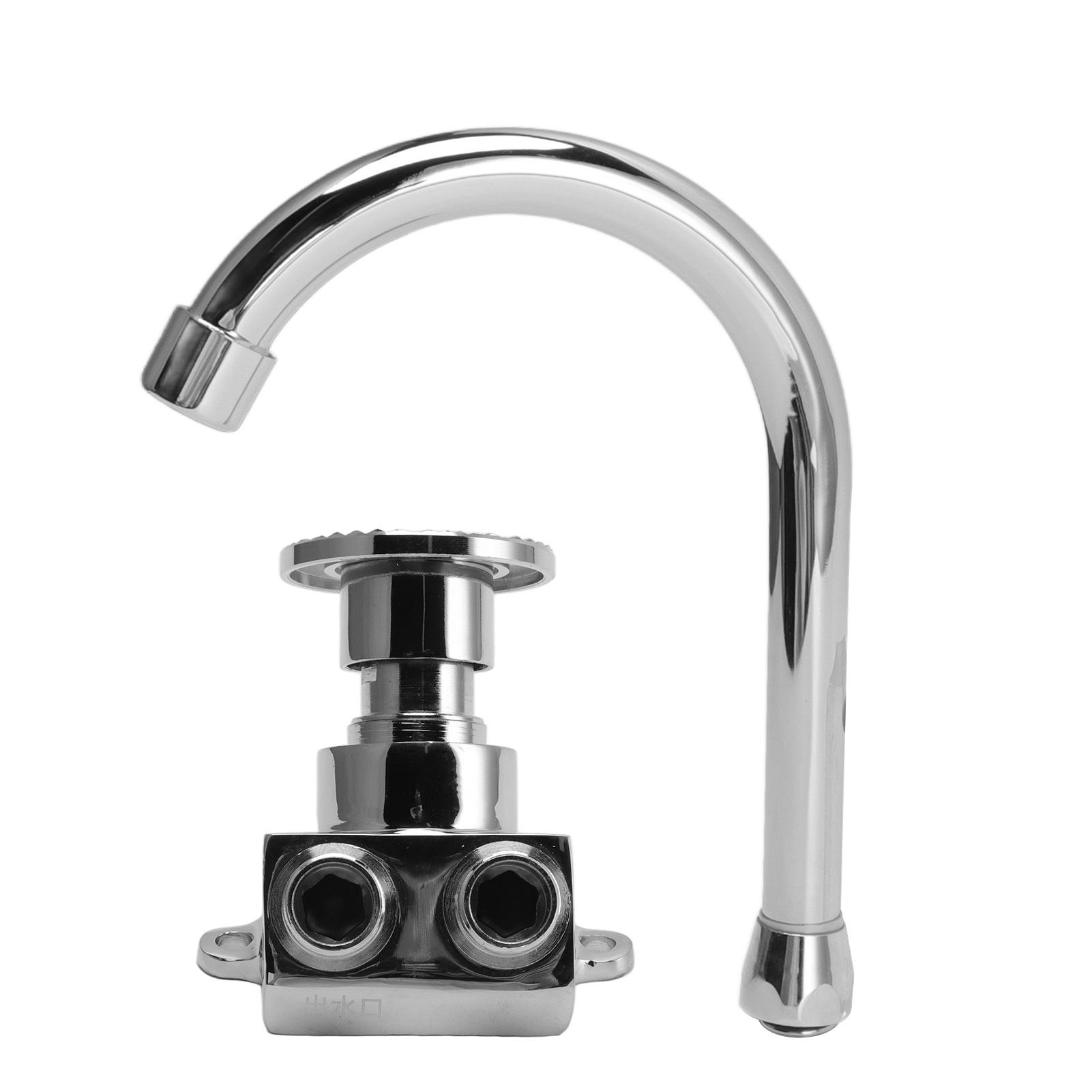 Foot Pedal Basin Faucet Kitchen Sink Foot Tap Floor Mounted Foot Pedal Faucet Set Double Outlet Water - Image 8