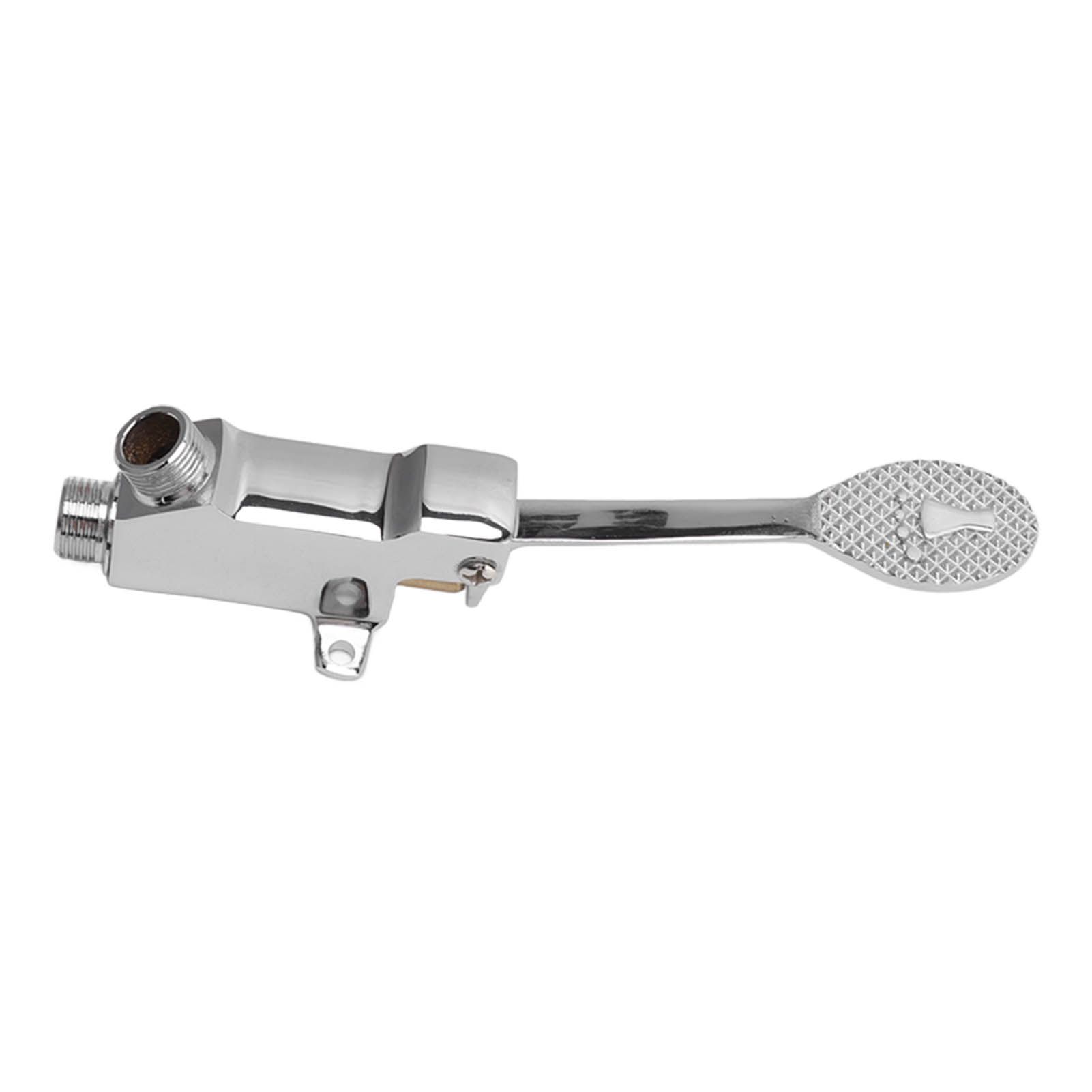 Faucet Foot Pedal Valve Silver Stainless Steel Water Saving Floor Pedal Control Switch for Public Place - Image 5