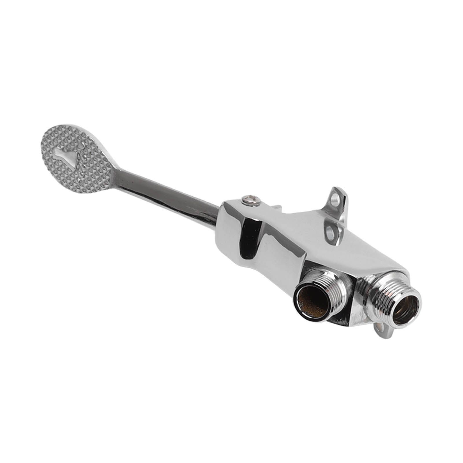 Faucet Foot Pedal Valve Silver Stainless Steel Water Saving Floor Pedal Control Switch for Public Place - Image 8