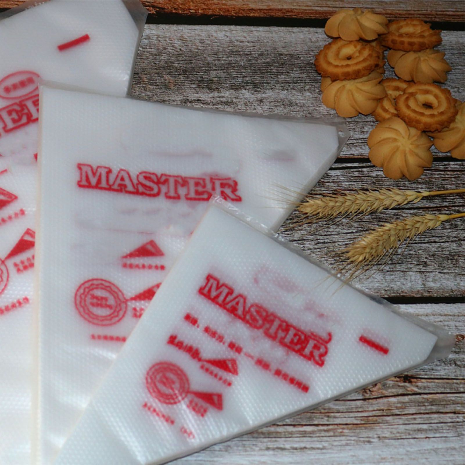 1 Pack Pastry Piping Bags Food Grade PE Disposable Baking Icing Bags Pastry Bags for Cakes Biscuits Cupcakes Decorating Bag - Image 4