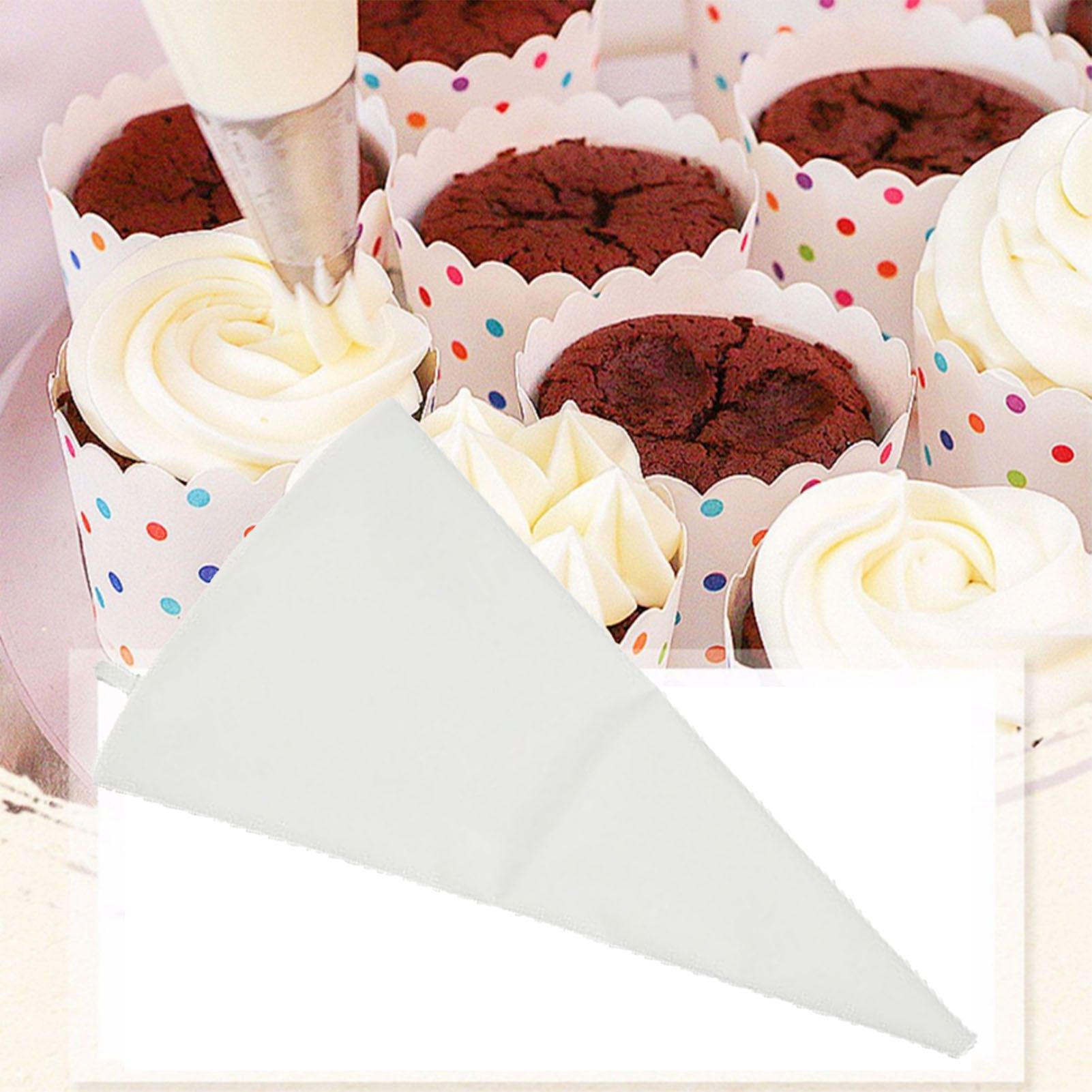 1 Pack Pastry Piping Bags Food Grade PE Disposable Baking Icing Bags Pastry Bags for Cakes Biscuits Cupcakes Decorating Bag - Image 8
