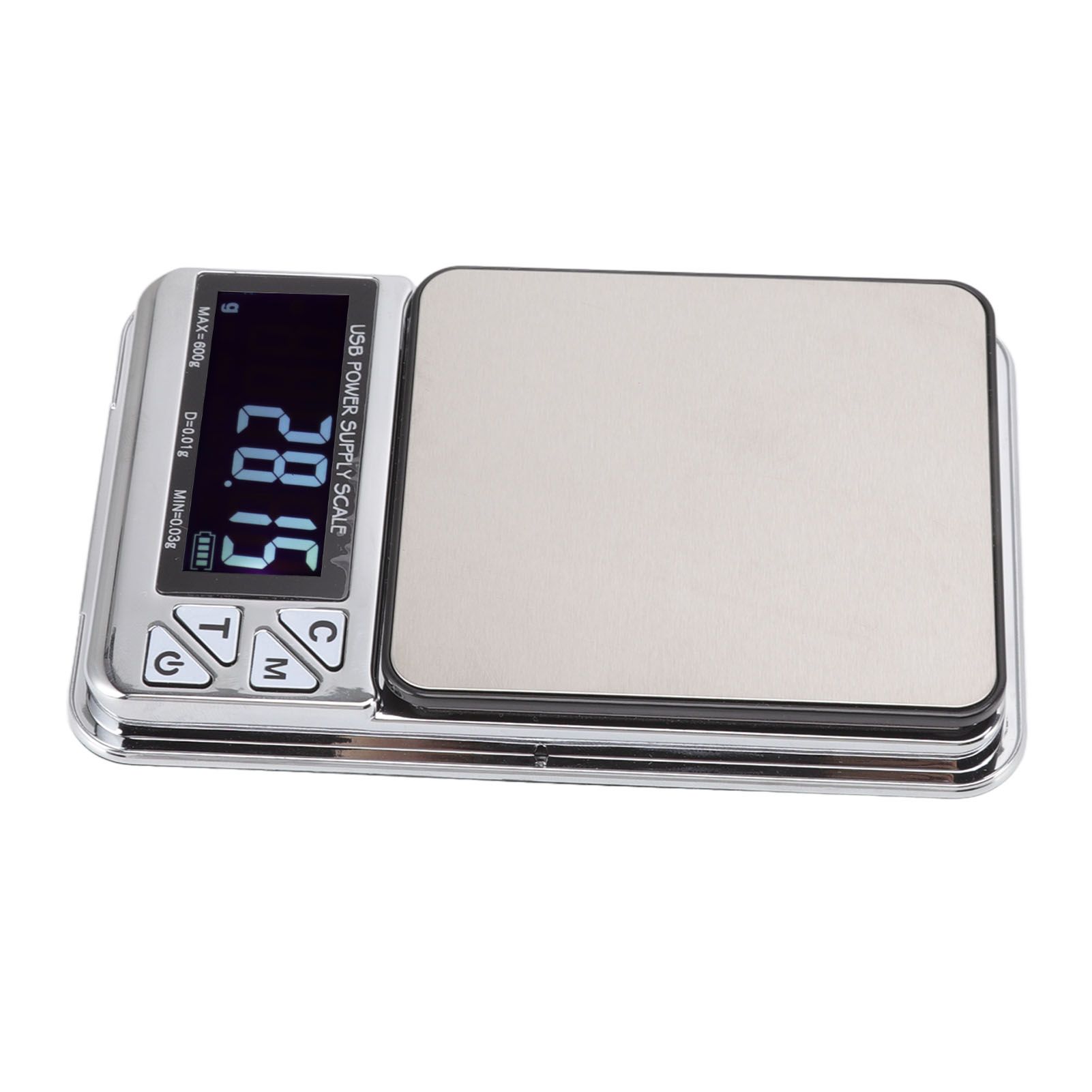 High Accuracy Digital Scale 600/0.01g LCD Display Waterproof USB Charging Electronic Scale for Kitchen Jewelry - Image 3