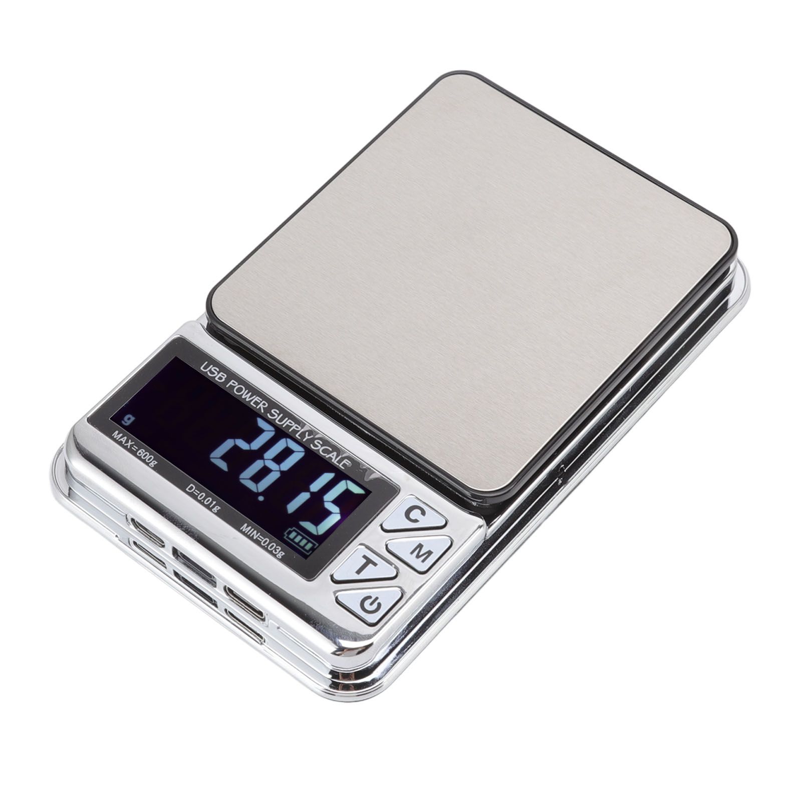 High Accuracy Digital Scale 600/0.01g LCD Display Waterproof USB Charging Electronic Scale for Kitchen Jewelry - Image 4