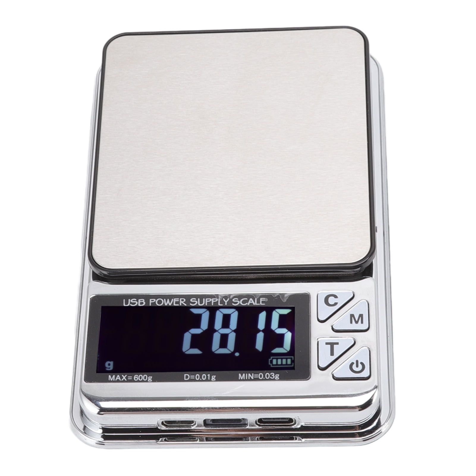 High Accuracy Digital Scale 600/0.01g LCD Display Waterproof USB Charging Electronic Scale for Kitchen Jewelry - Image 5