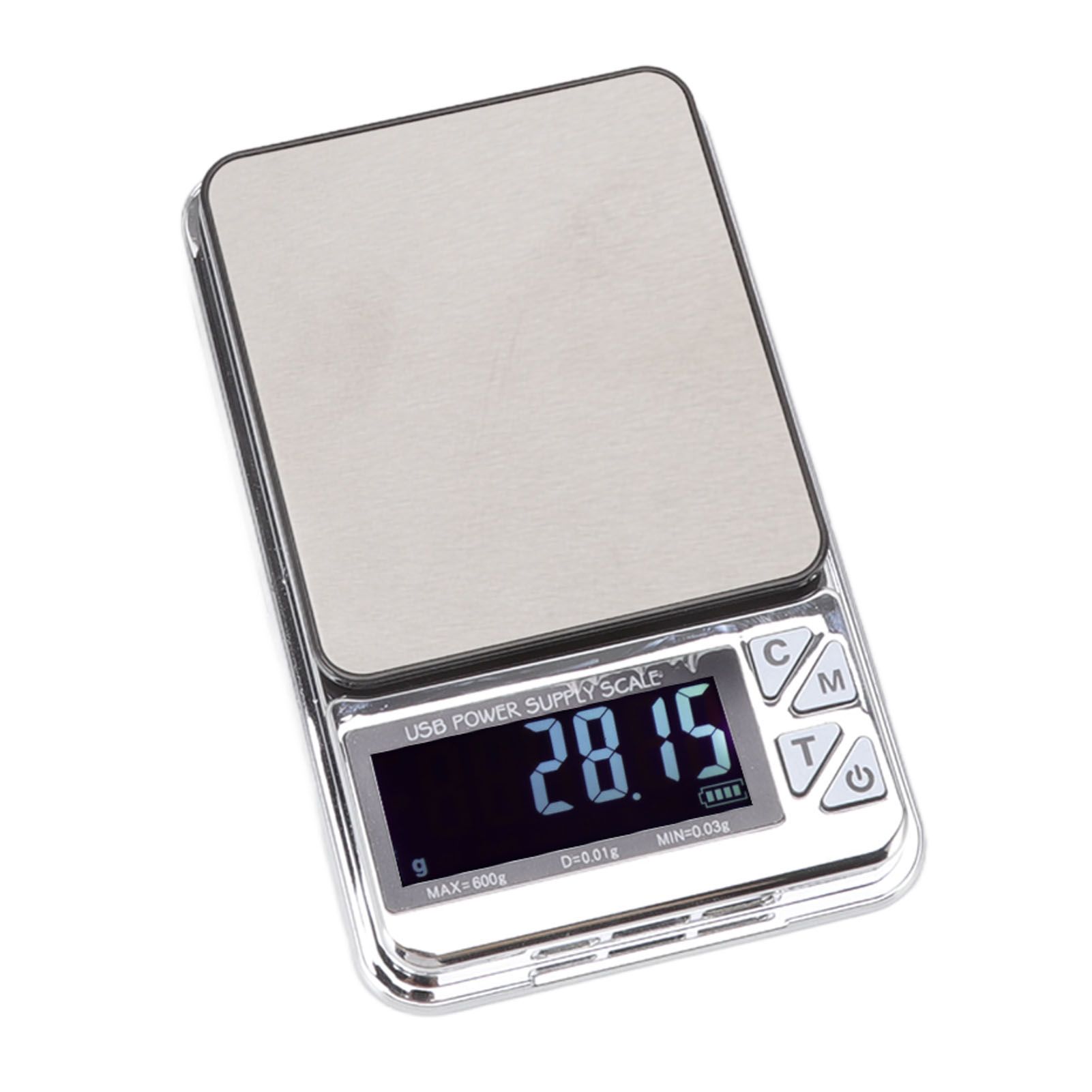High Accuracy Digital Scale 600/0.01g LCD Display Waterproof USB Charging Electronic Scale for Kitchen Jewelry - Image 6