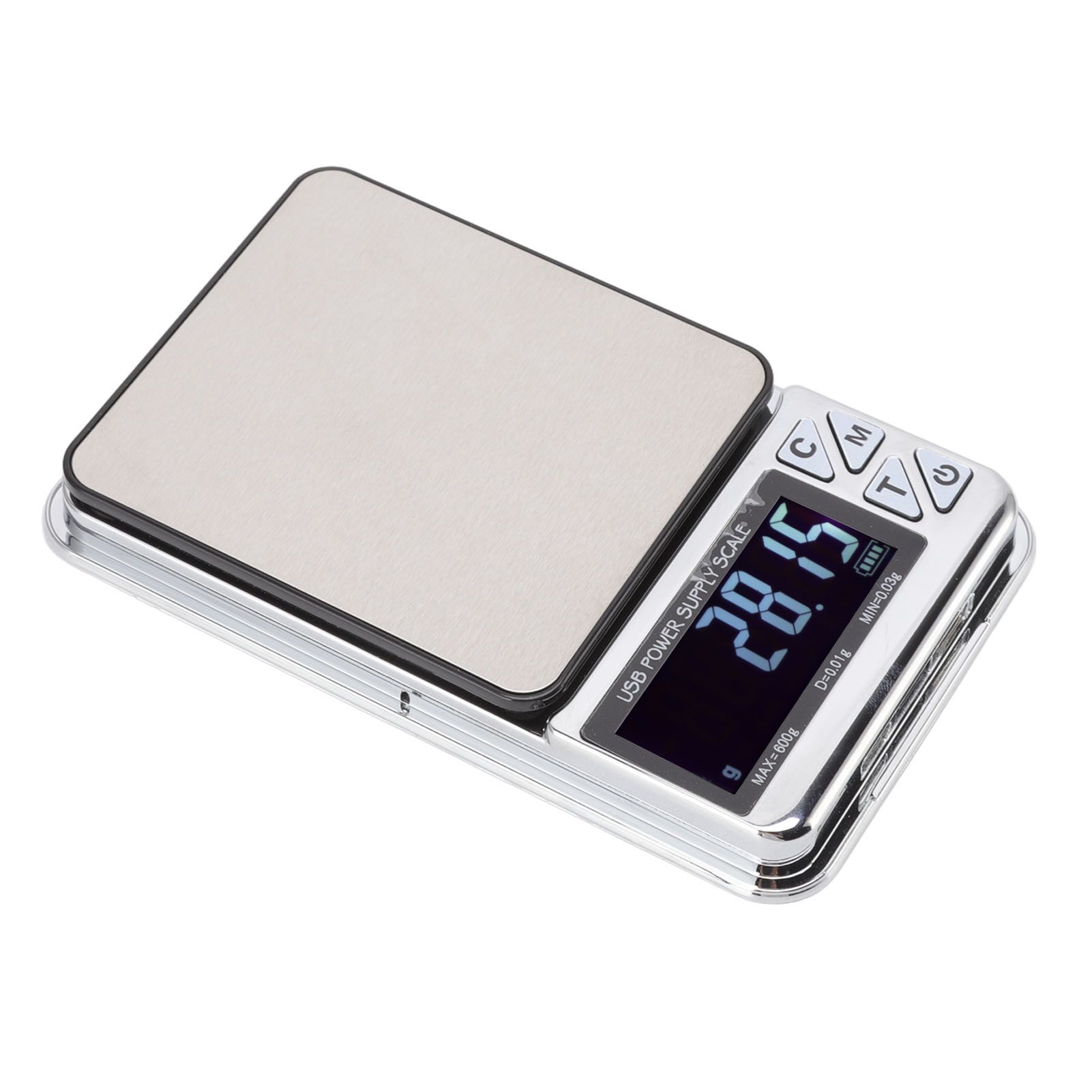 High Accuracy Digital Scale 600/0.01g LCD Display Waterproof USB Charging Electronic Scale for Kitchen Jewelry - Image 8
