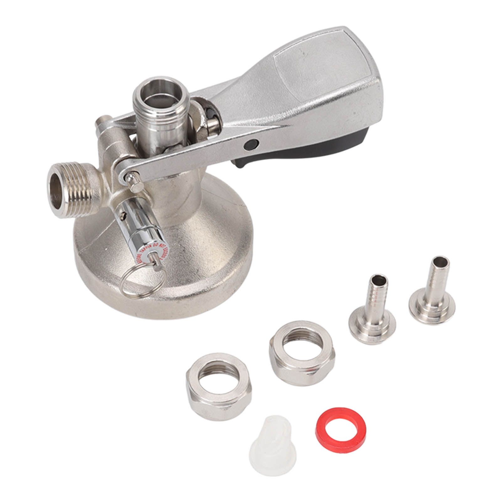 G Type Beer Keg Coupler Stainless Steel Probe Brass Body Triangular Beer Dispenser Accessory for Bar Party - Image 1