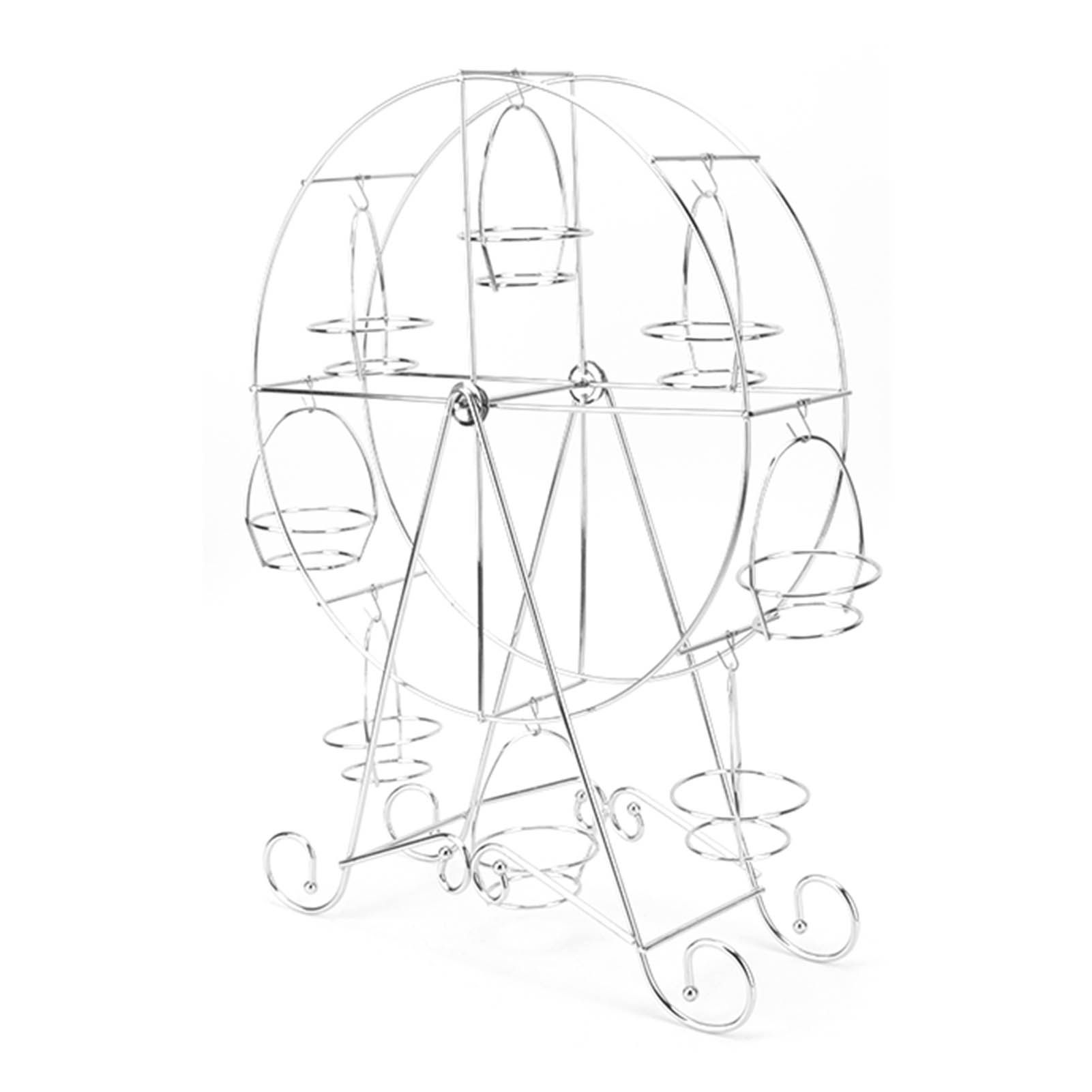 Cupcake Display Rack Iron Rotatable Eight Cupcakes Wheel Cupcake Stand for DIY Birthday Party - Image 2