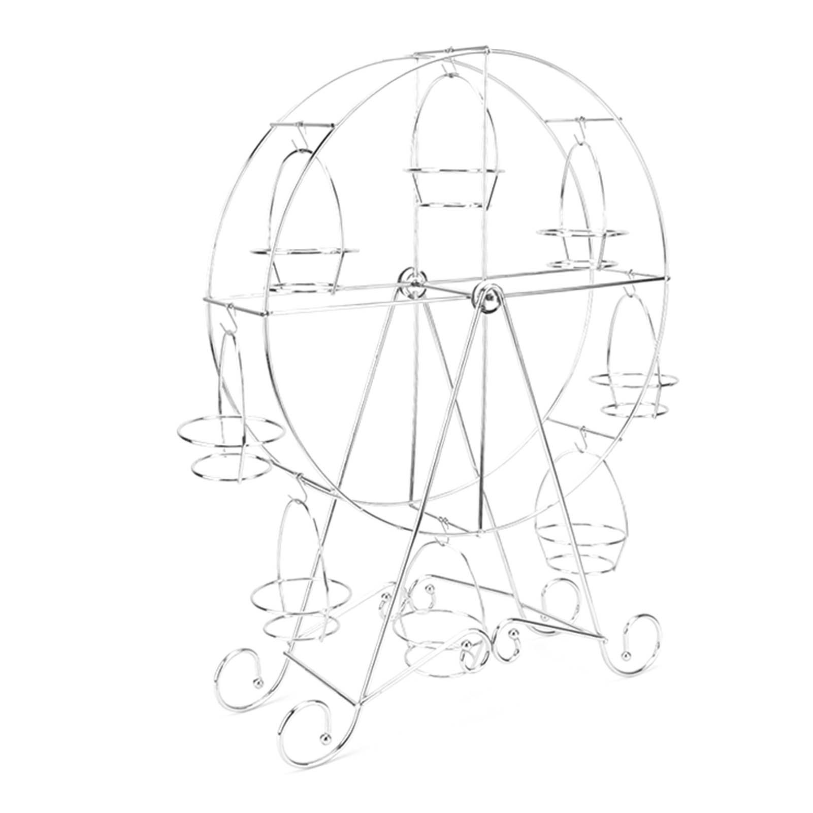 Cupcake Display Rack Iron Rotatable Eight Cupcakes Wheel Cupcake Stand for DIY Birthday Party - Image 3
