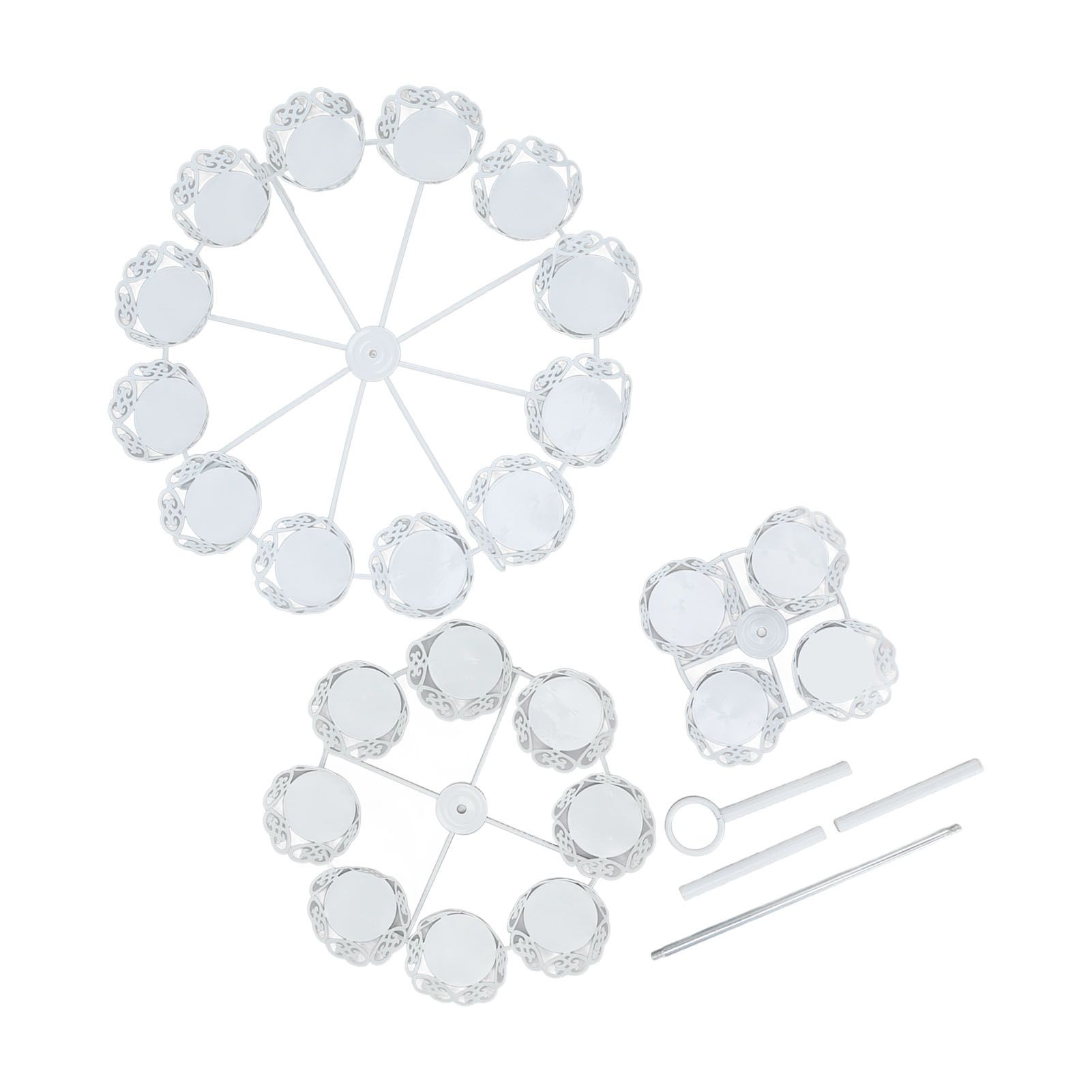 Cupcake Stand for 24 Cupcakes 3 Tier Pastry Serving Display Stand Iron Dessert Carrier Display Holder for Holiday Party - Image 3