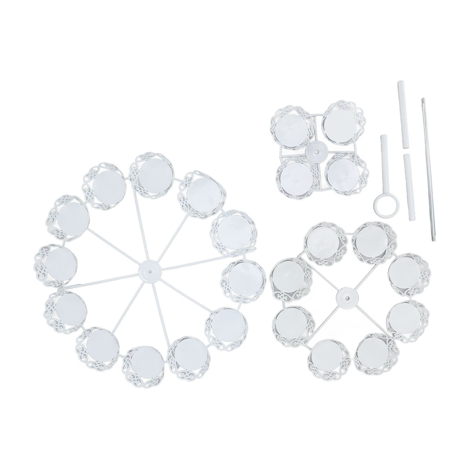 Cupcake Stand for 24 Cupcakes 3 Tier Pastry Serving Display Stand Iron Dessert Carrier Display Holder for Holiday Party - Image 4