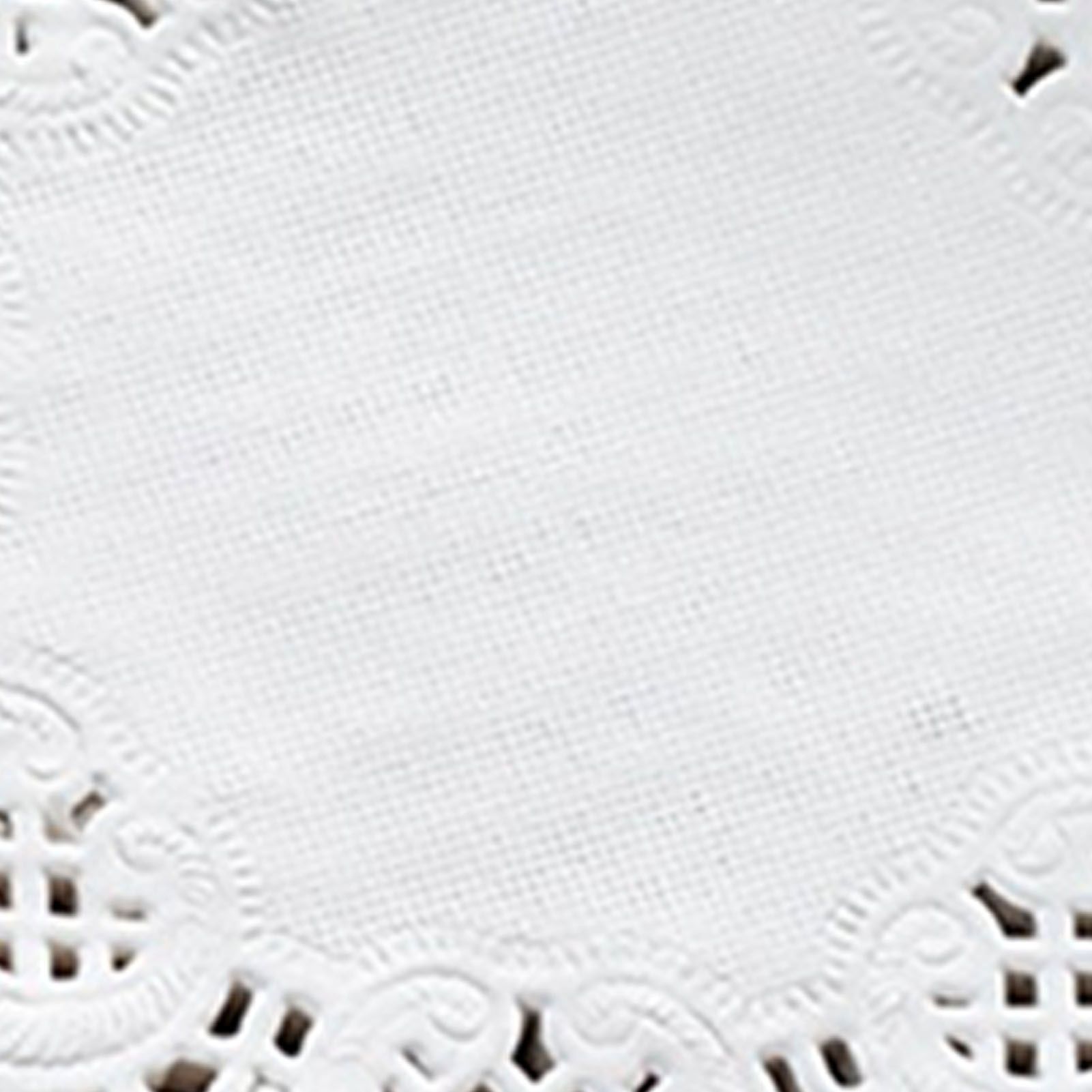 150pcs White Lace Round Paper Doilies Disposable Hollow Flower Oil Absorbing Paper for Fried Food Pizza Desserts Cake 150pcs Oil Absorbing Paper - Image 3