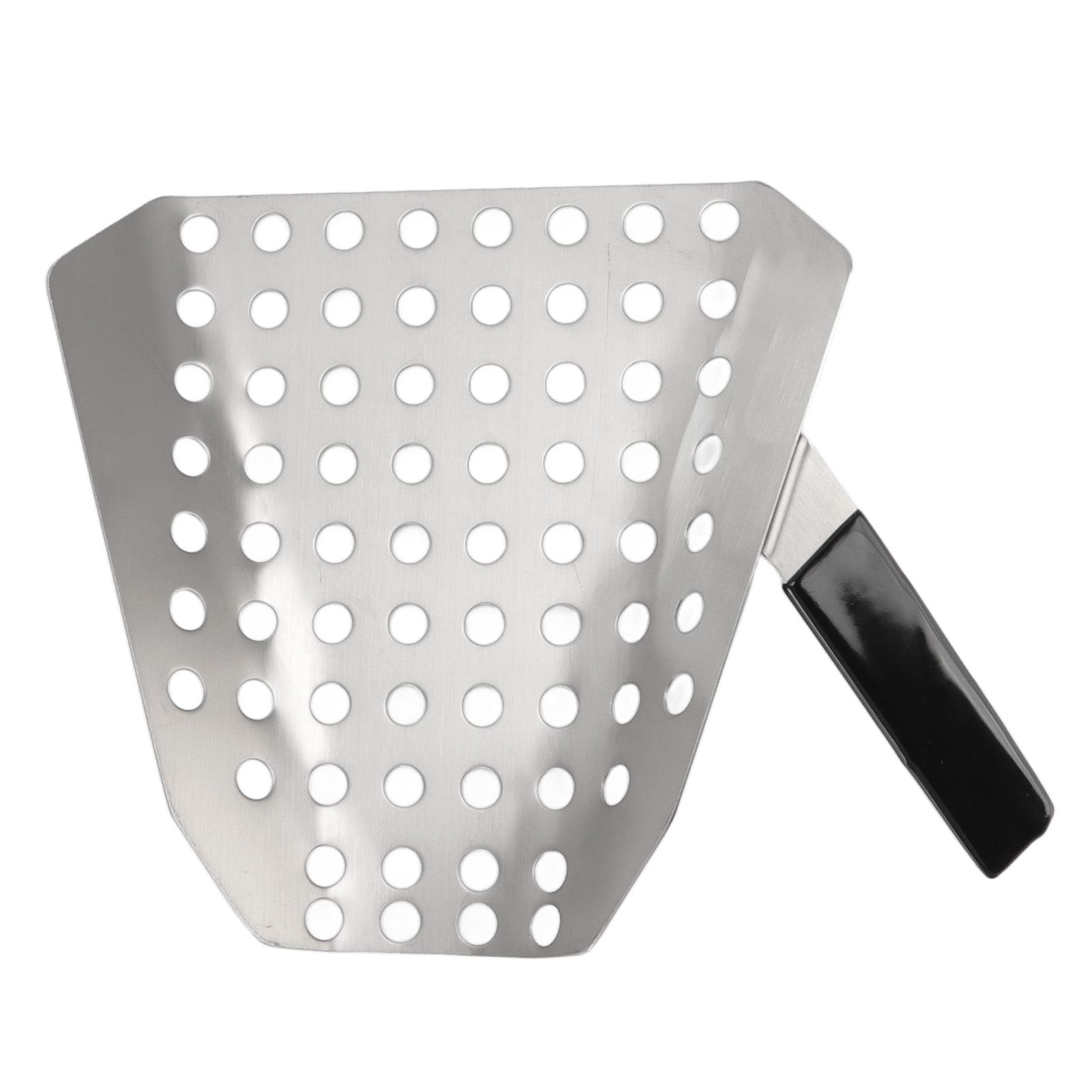 Popcorn Scoop Ergonomic Single Handle Stainless Steel Fries Scooper with Holes for Movie Theater Shop - Image 1