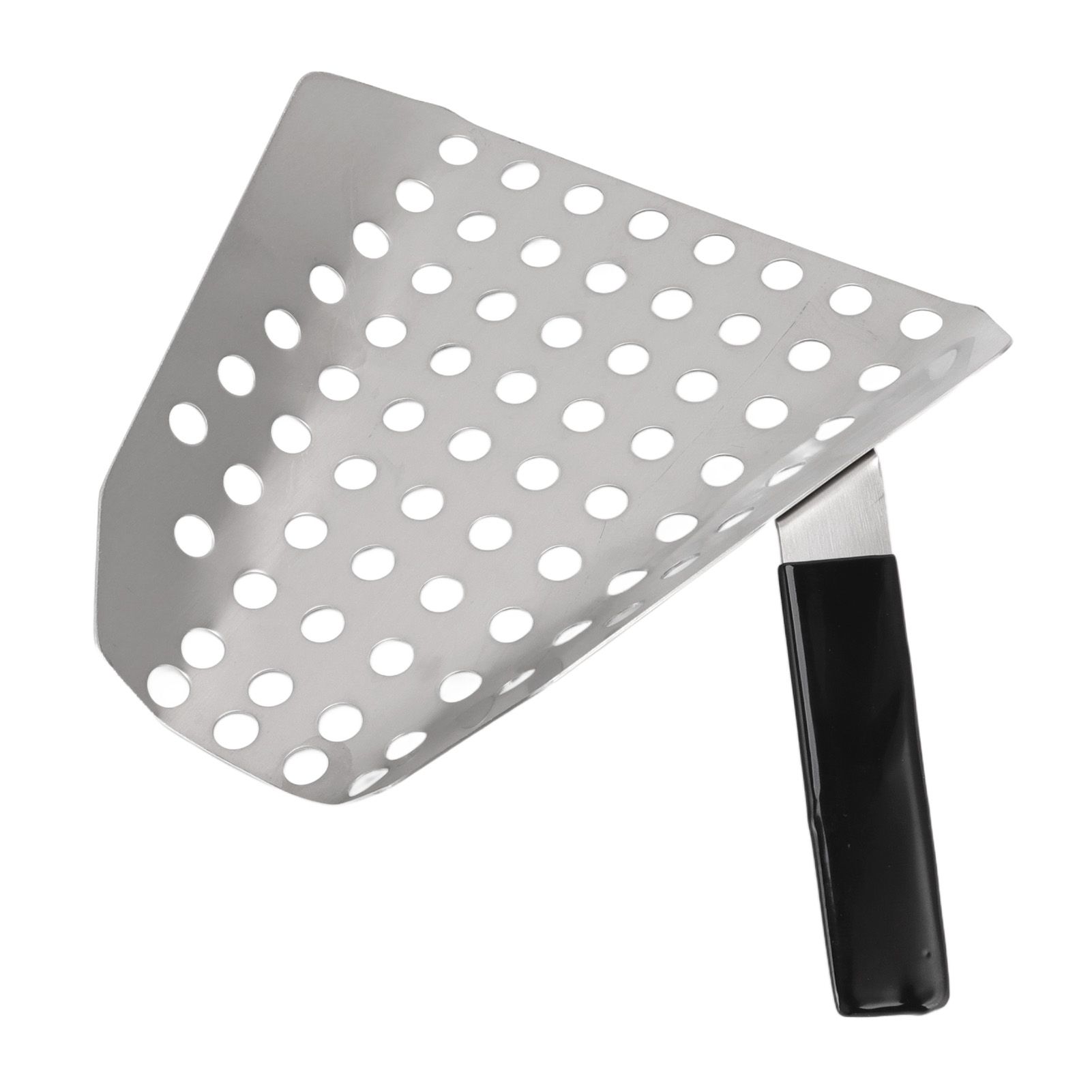 Popcorn Scoop Ergonomic Single Handle Stainless Steel Fries Scooper with Holes for Movie Theater Shop - Image 2