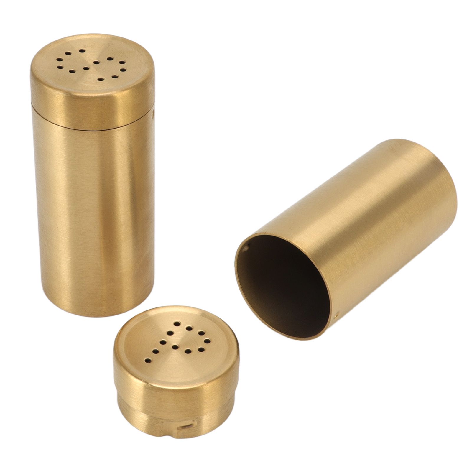 2Pcs Gold Spice Jar Stainless Steel Rustproof Screw Open Top Seasoning Shaker Bottle for Salt Sugar Pepper Paprika - Image 4