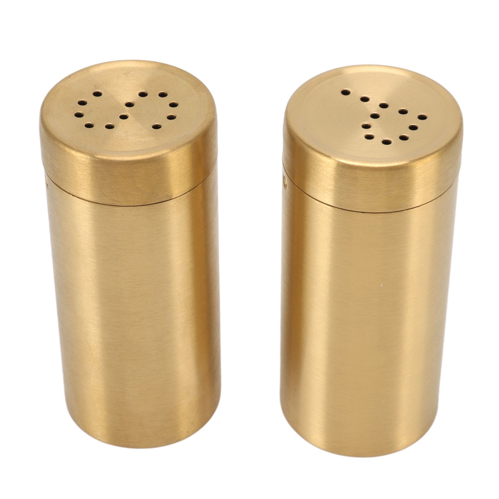 2Pcs Gold Spice Jar Stainless Steel Rustproof Screw Open Top Seasoning Shaker Bottle for Salt Sugar Pepper Paprika - Image 6