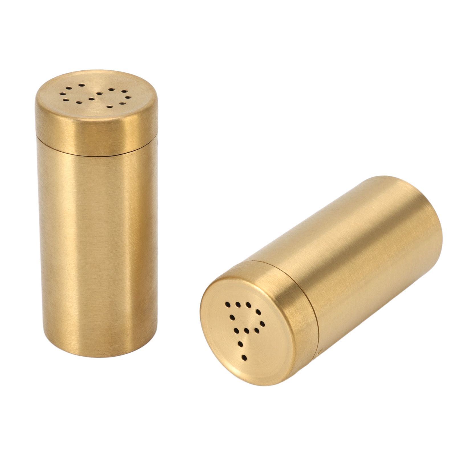 2Pcs Gold Spice Jar Stainless Steel Rustproof Screw Open Top Seasoning Shaker Bottle for Salt Sugar Pepper Paprika - Image 7