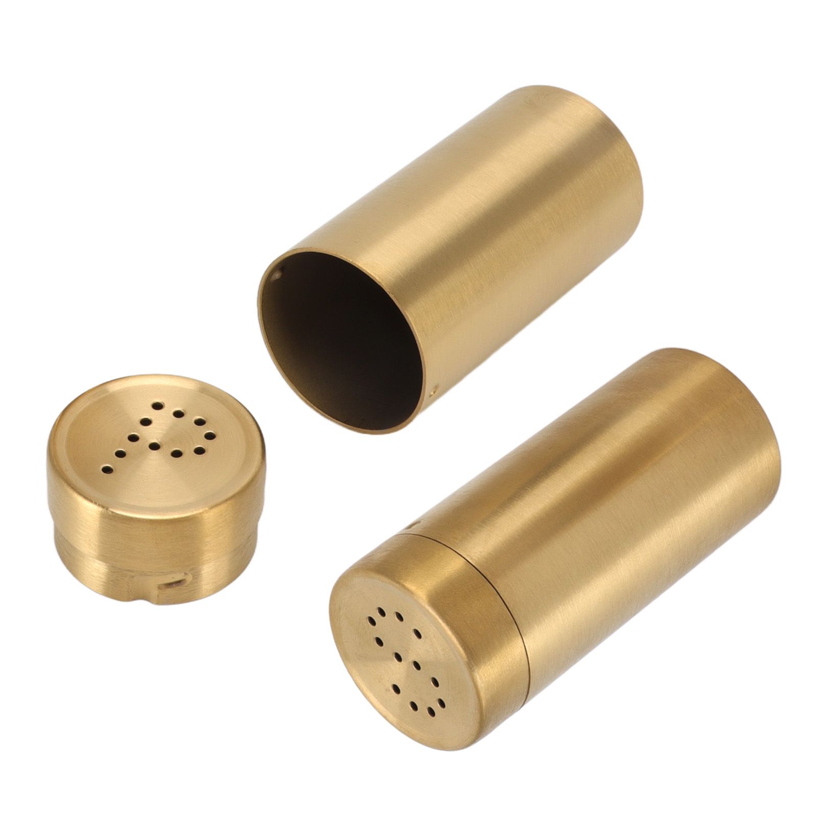 2Pcs Gold Spice Jar Stainless Steel Rustproof Screw Open Top Seasoning Shaker Bottle for Salt Sugar Pepper Paprika - Image 8