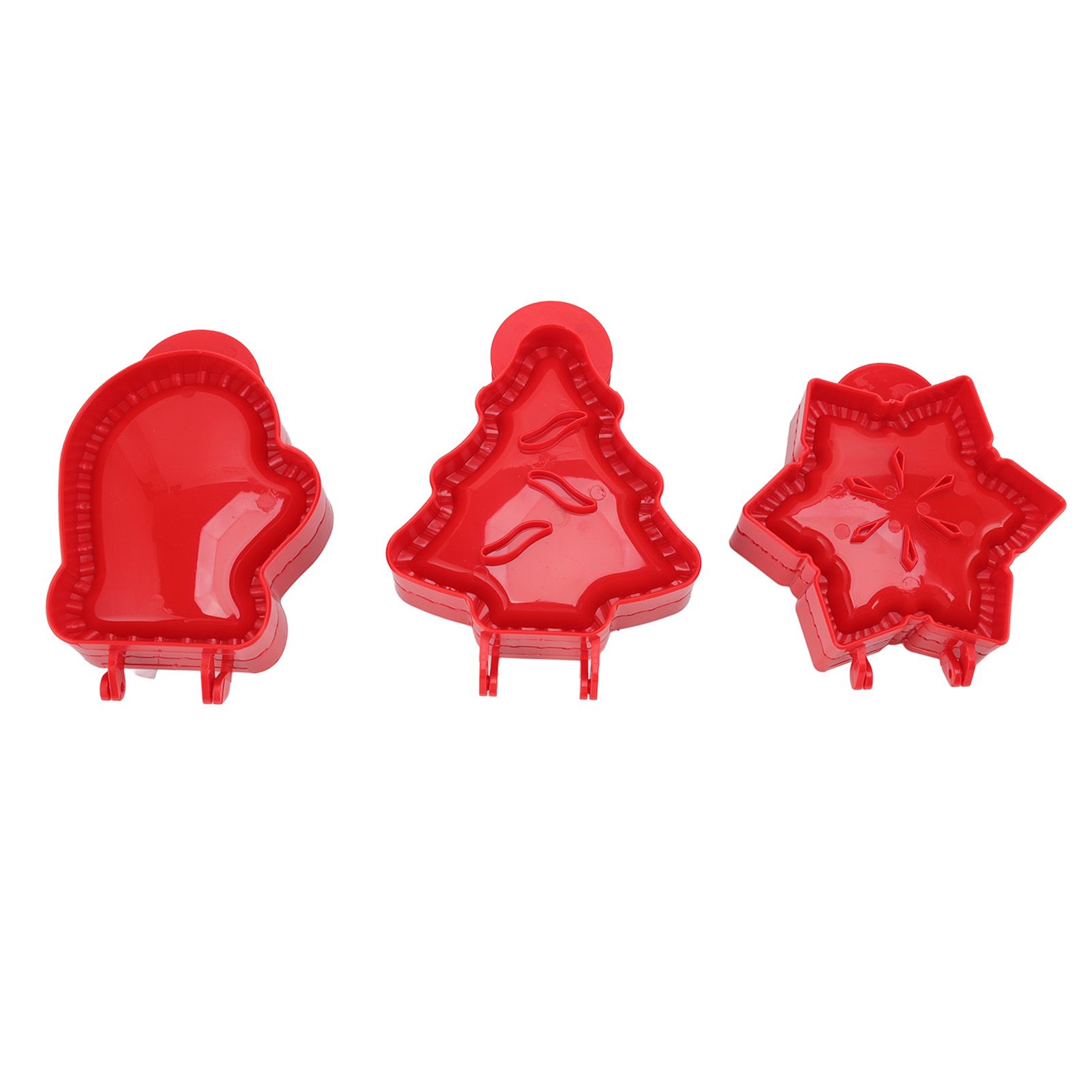 3 Pcs Pocket Pie Molds Christmas Tree Star Glove Shape Dough Presser Mini Hand Pie Mold Set Pie Maker for Christmas Baking - Image 1